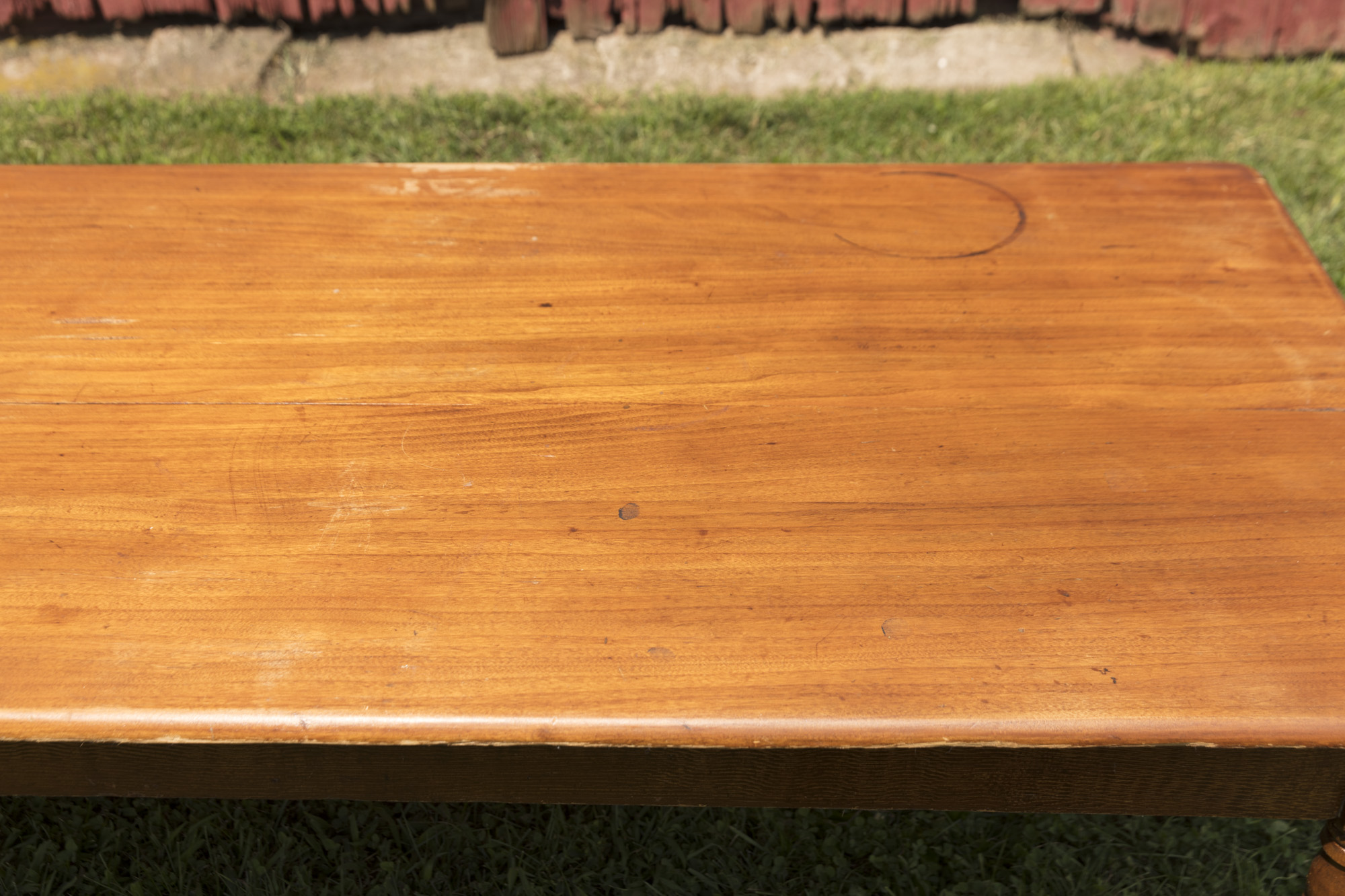 Antique Country Sheraton Style Harvest Table