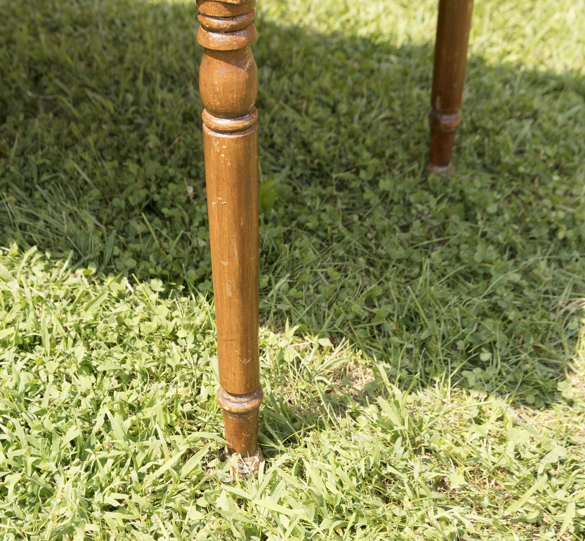 Antique Country Sheraton Style Harvest Table