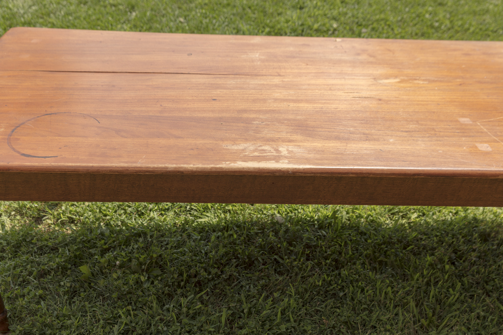 Antique Country Sheraton Style Harvest Table