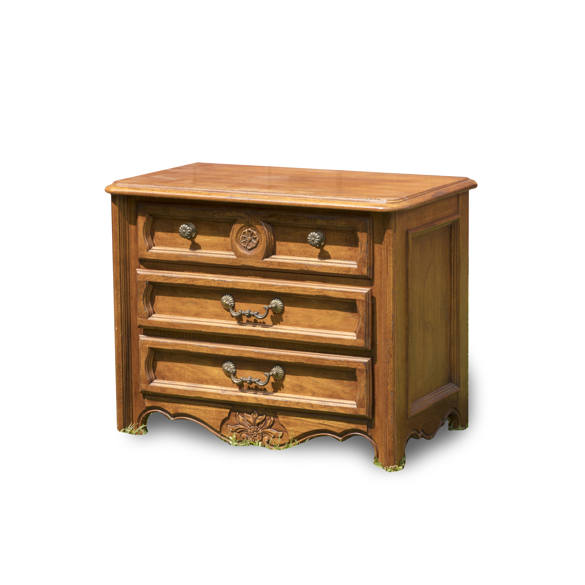 Vintage French Provincial Style Three-Drawer Chest by Thomasville