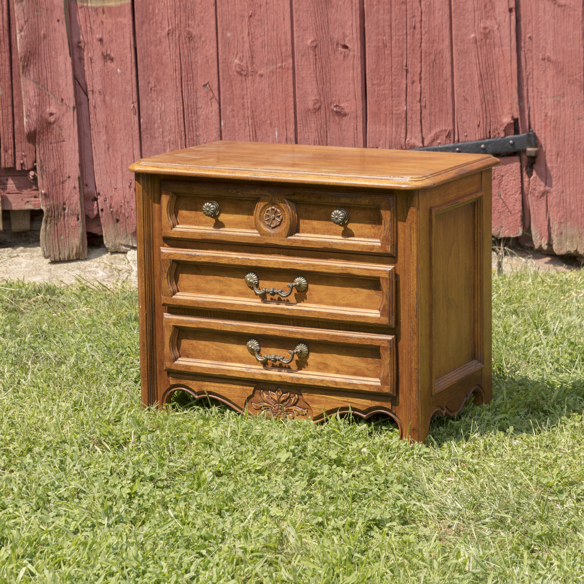 Vintage French Provincial Style Three-Drawer Chest by Thomasville