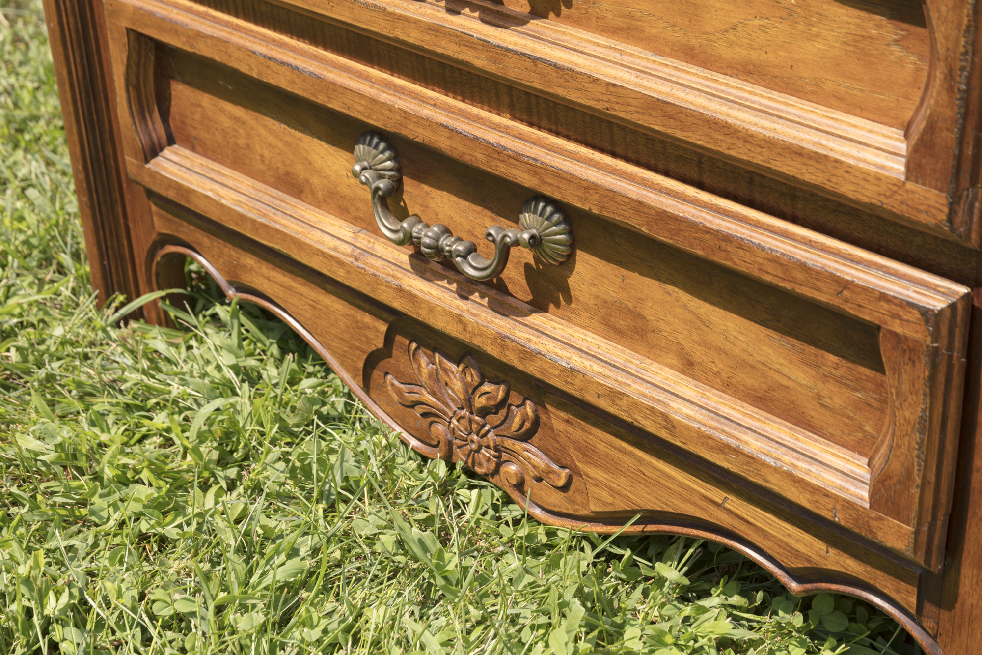 Vintage French Provincial Style Three-Drawer Chest by Thomasville