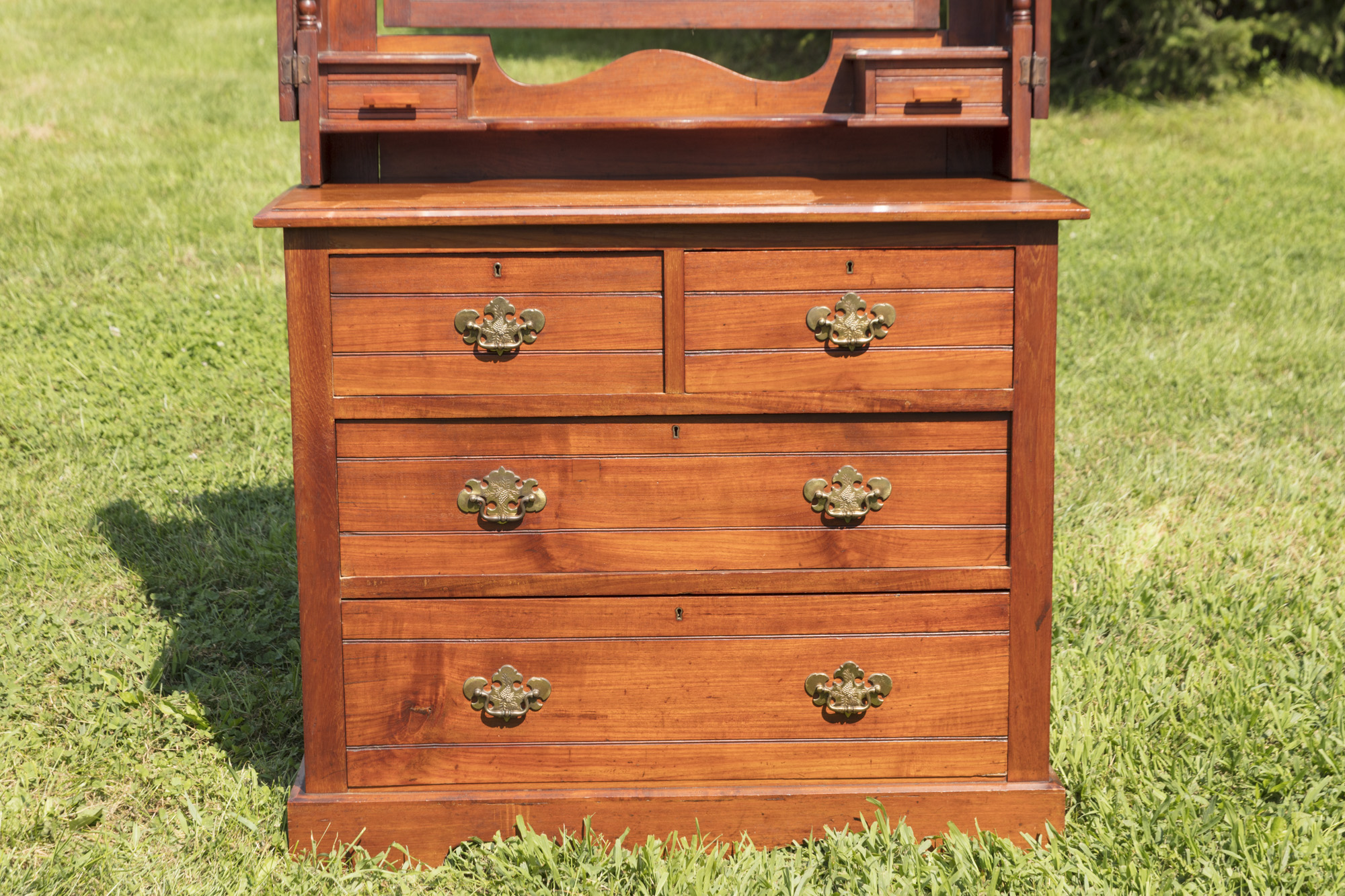Vintage Eastlake Style Dresser with Vanity Mirrors