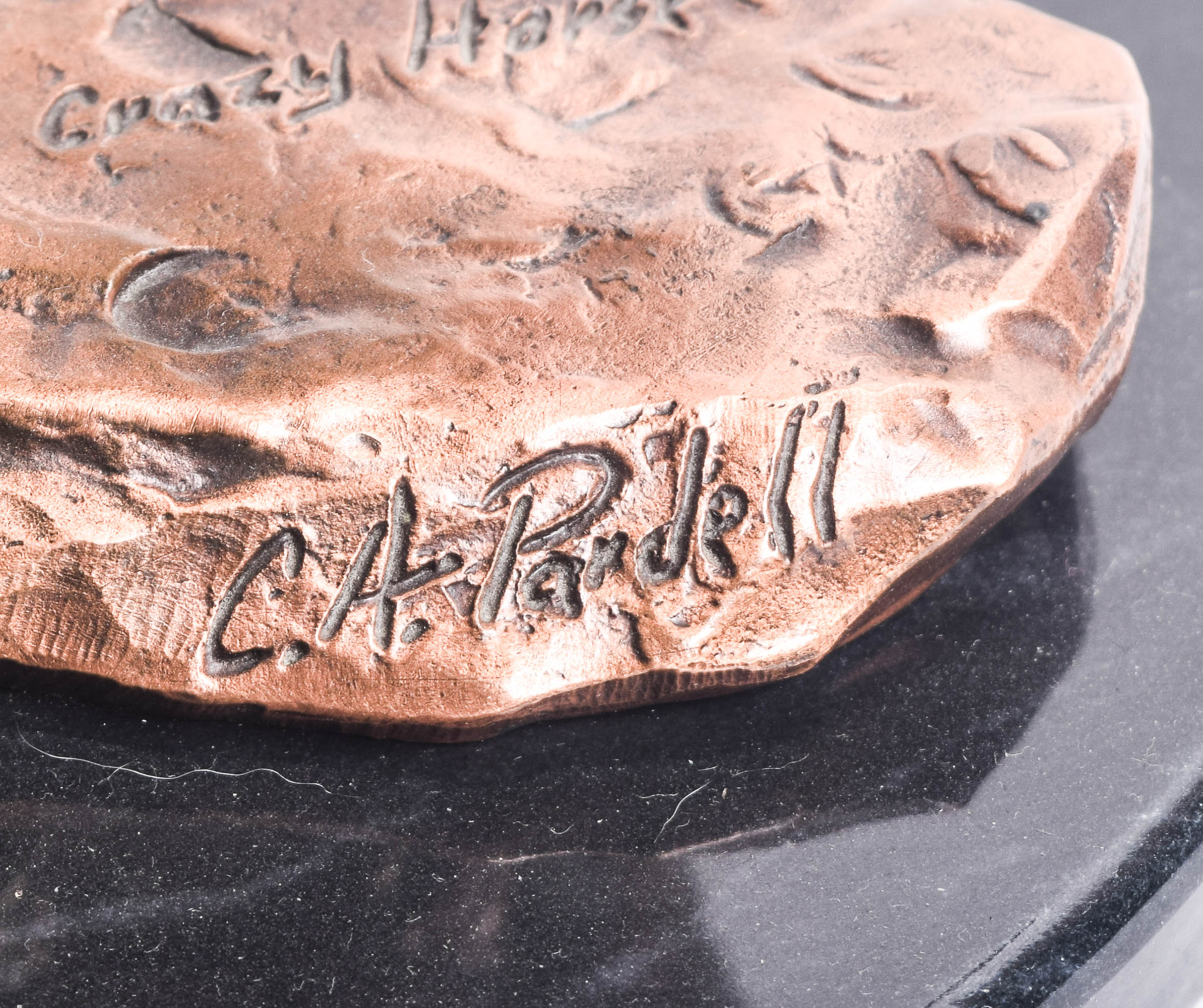 C.A. Pardell Reproduction Metal Sculpture "Defending the People"