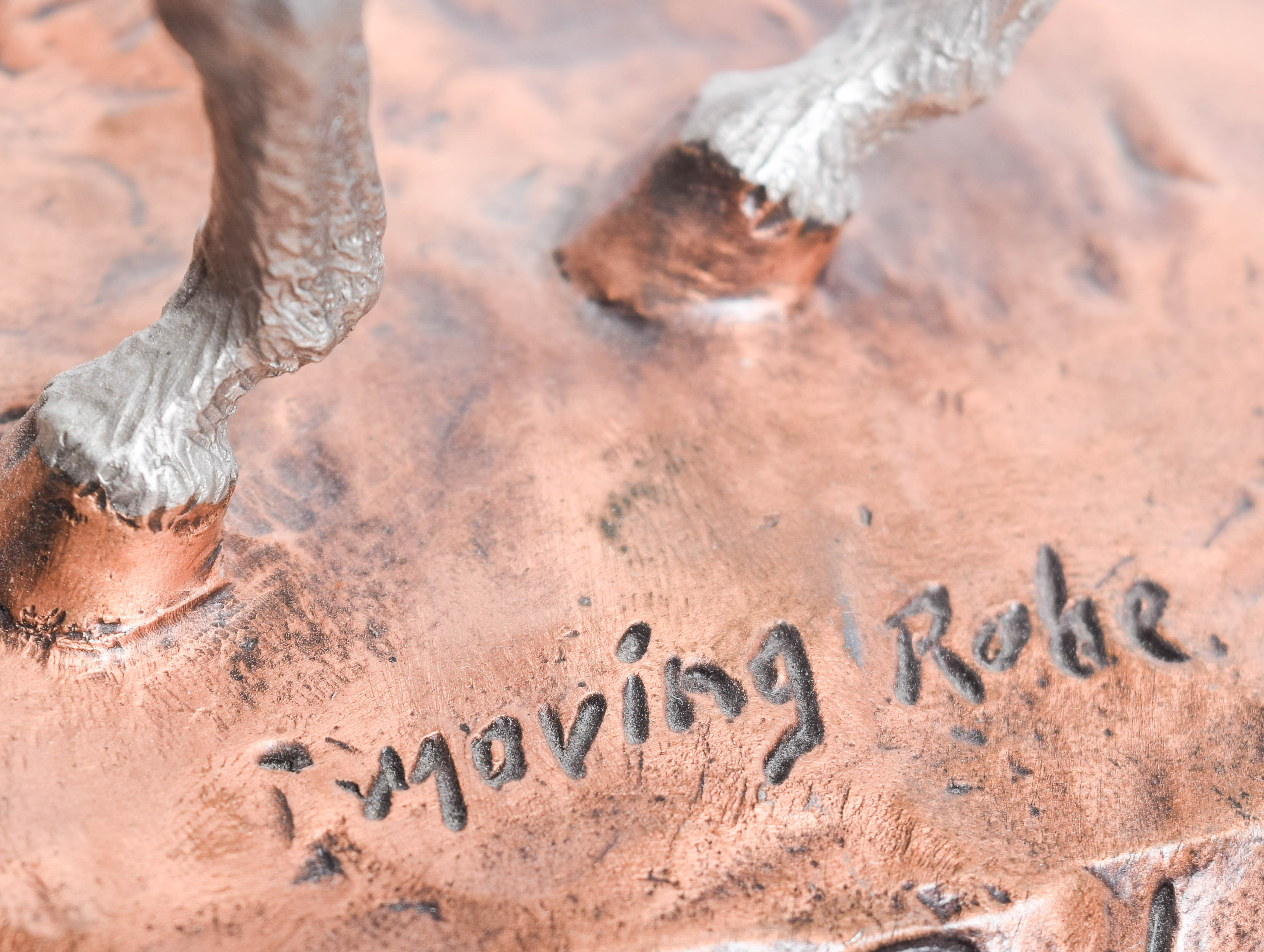 C.A. Pardell Reproduction Metal Sculpture "Defending the People"