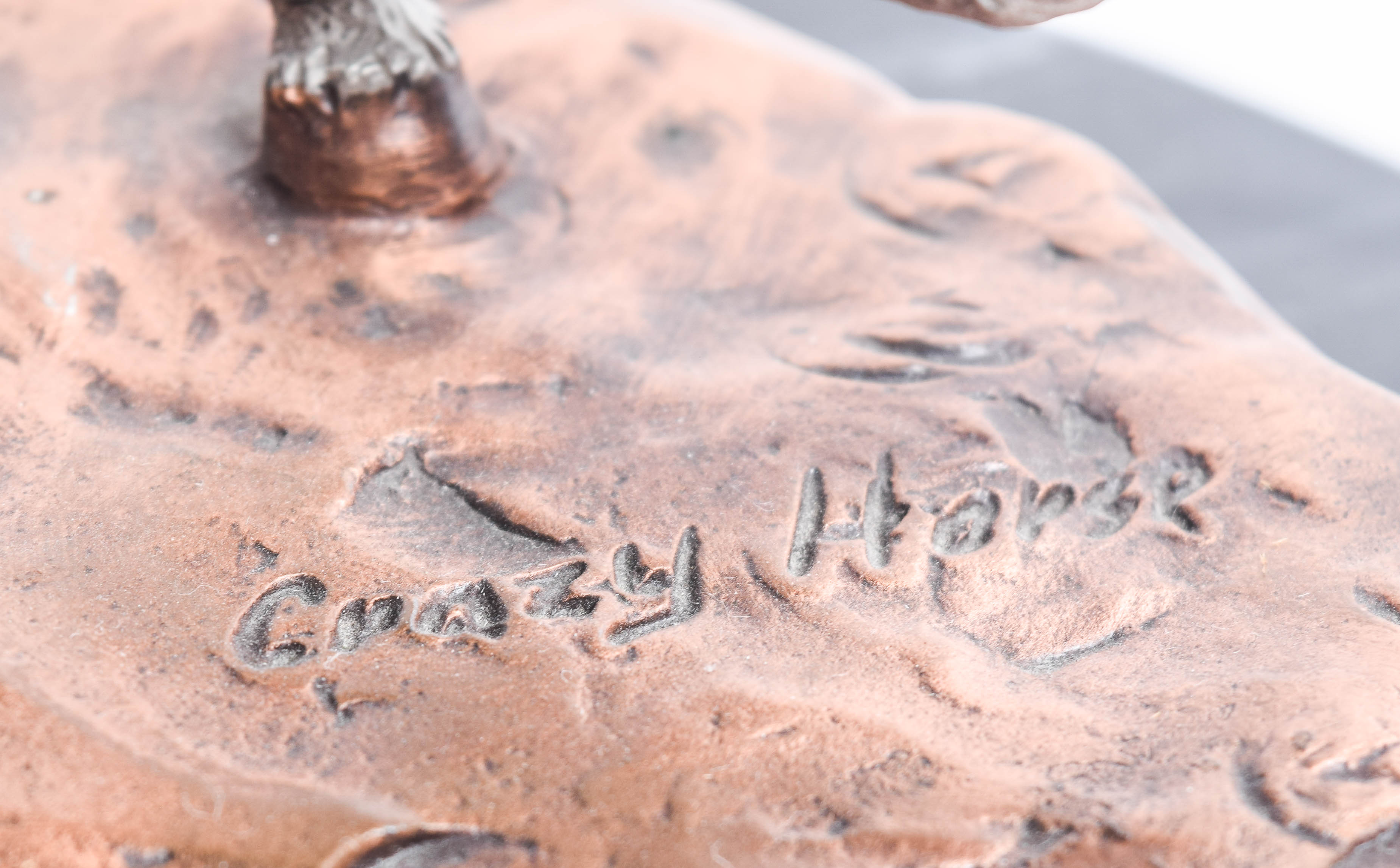 C.A. Pardell Reproduction Metal Sculpture "Defending the People"