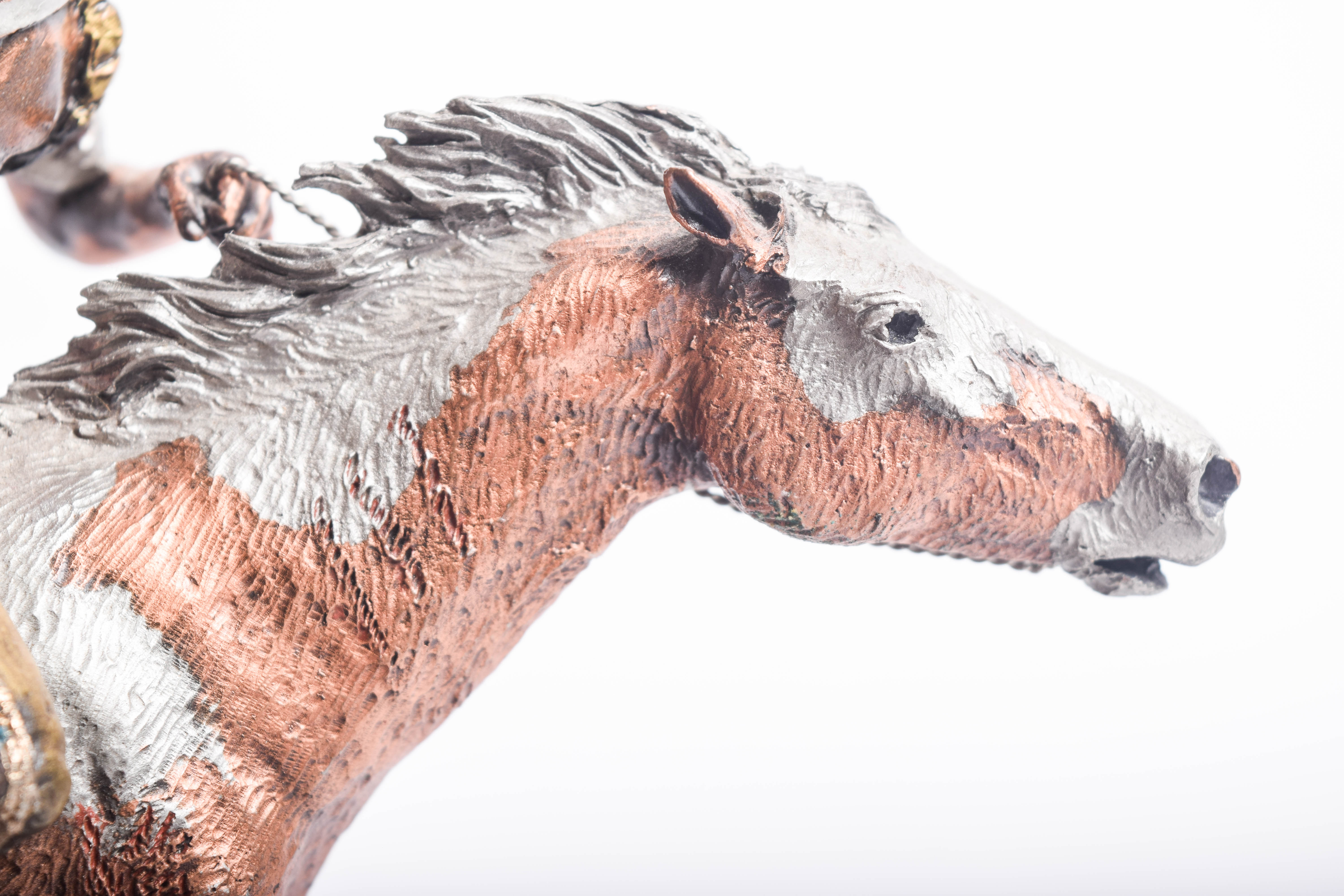 C.A. Pardell Reproduction Metal Sculpture "Defending the People"