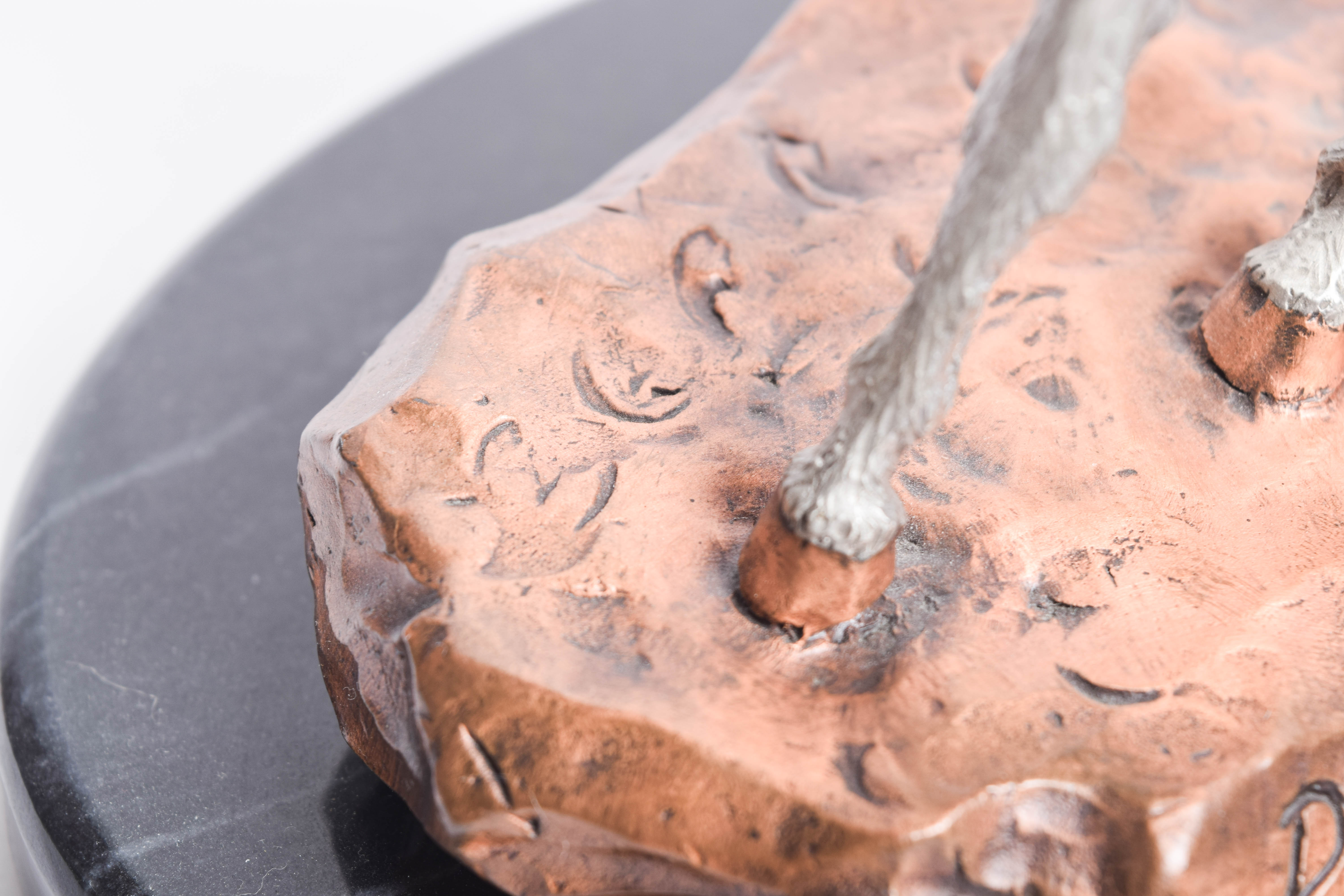 C.A. Pardell Reproduction Metal Sculpture "Defending the People"