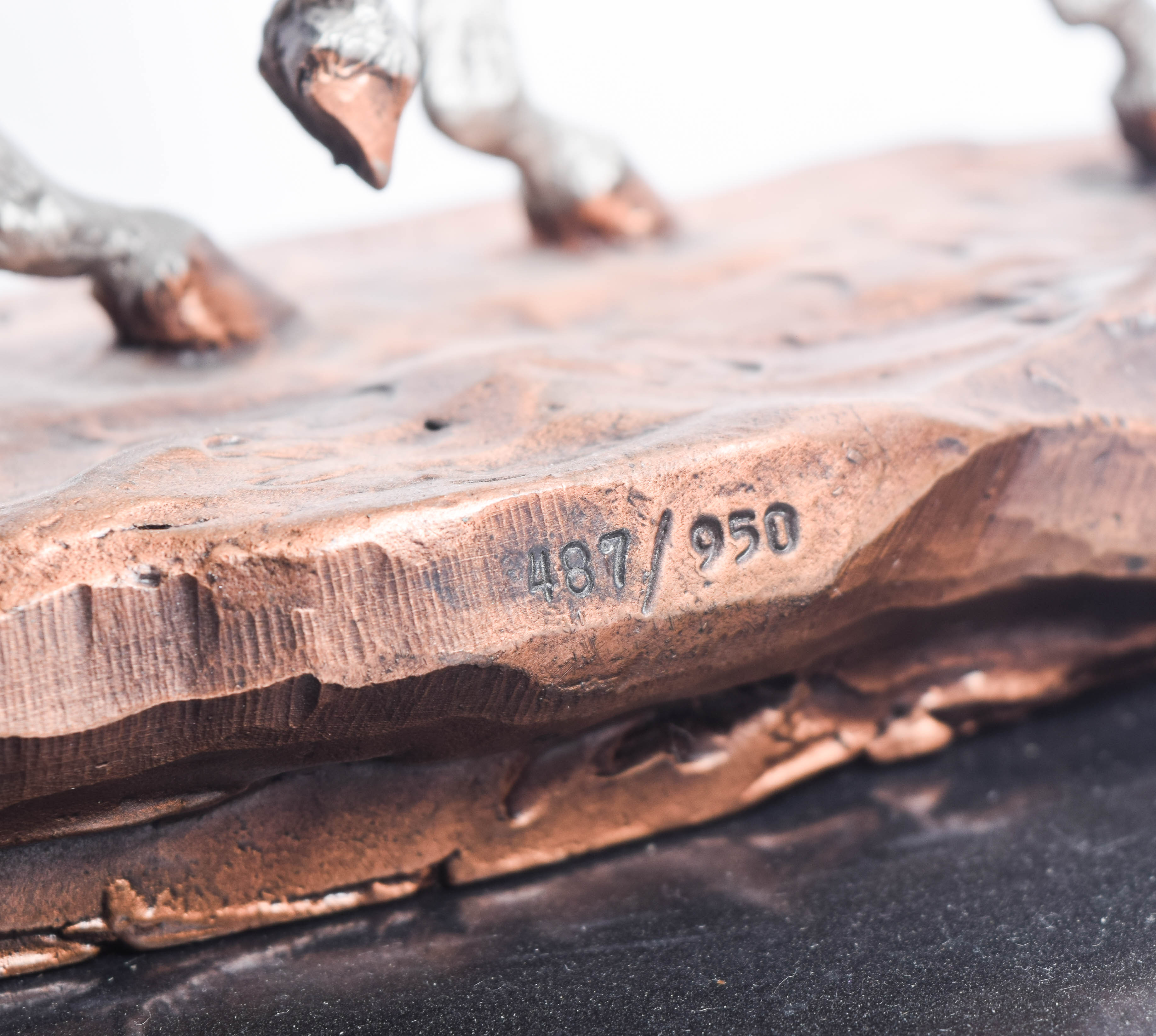 C.A. Pardell Reproduction Metal Sculpture "Defending the People"