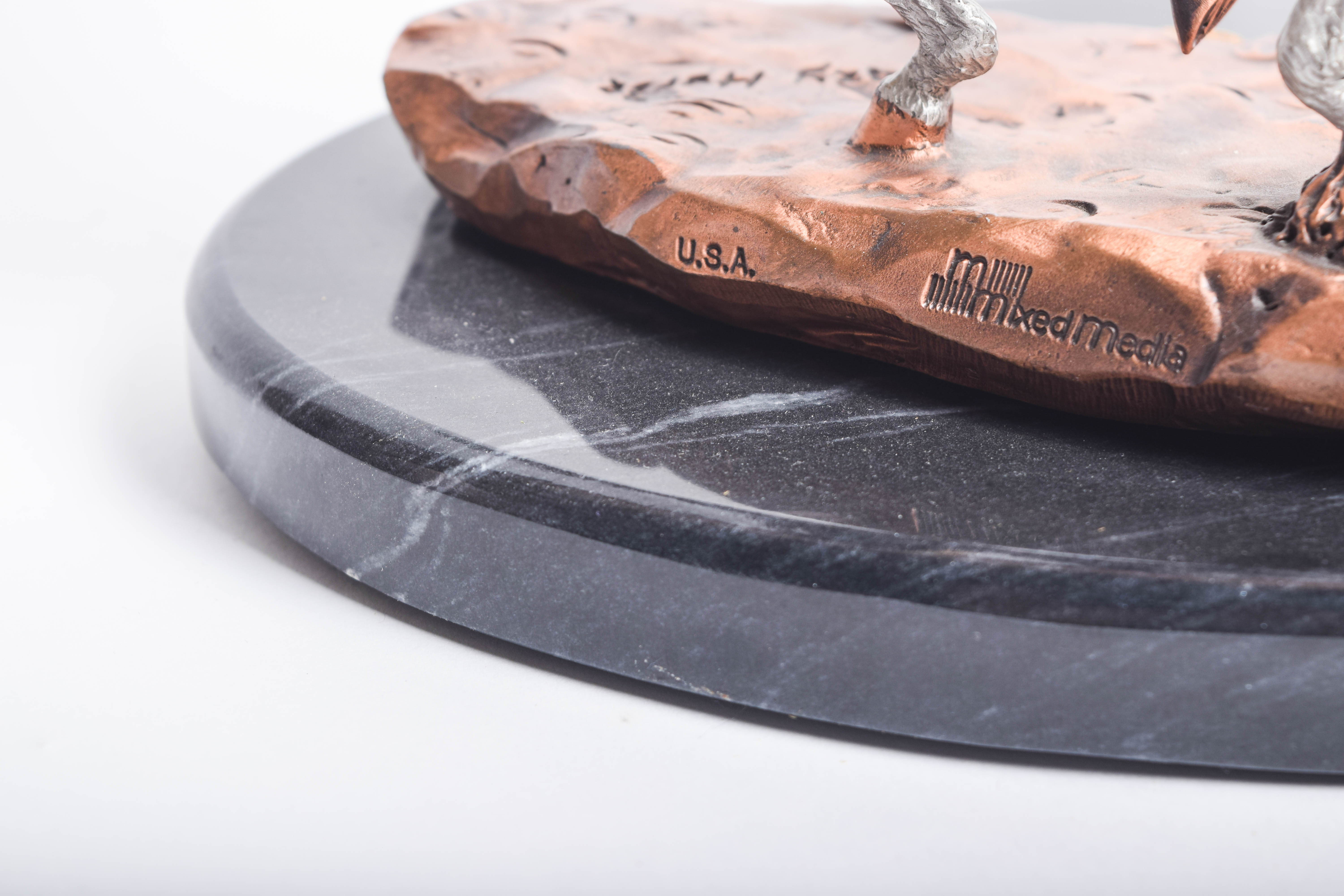 C.A. Pardell Reproduction Metal Sculpture "Defending the People"