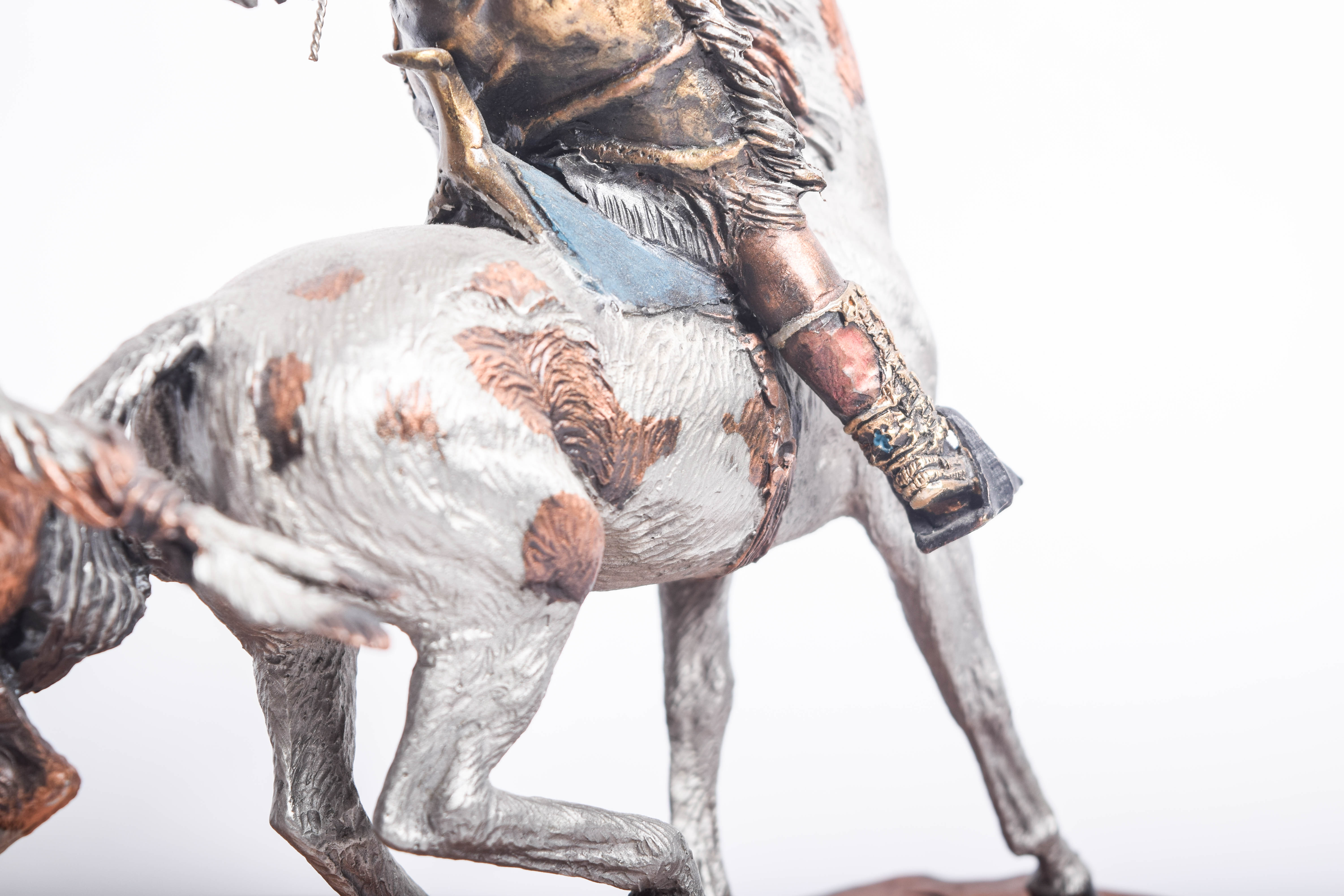 C.A. Pardell Reproduction Metal Sculpture "Defending the People"