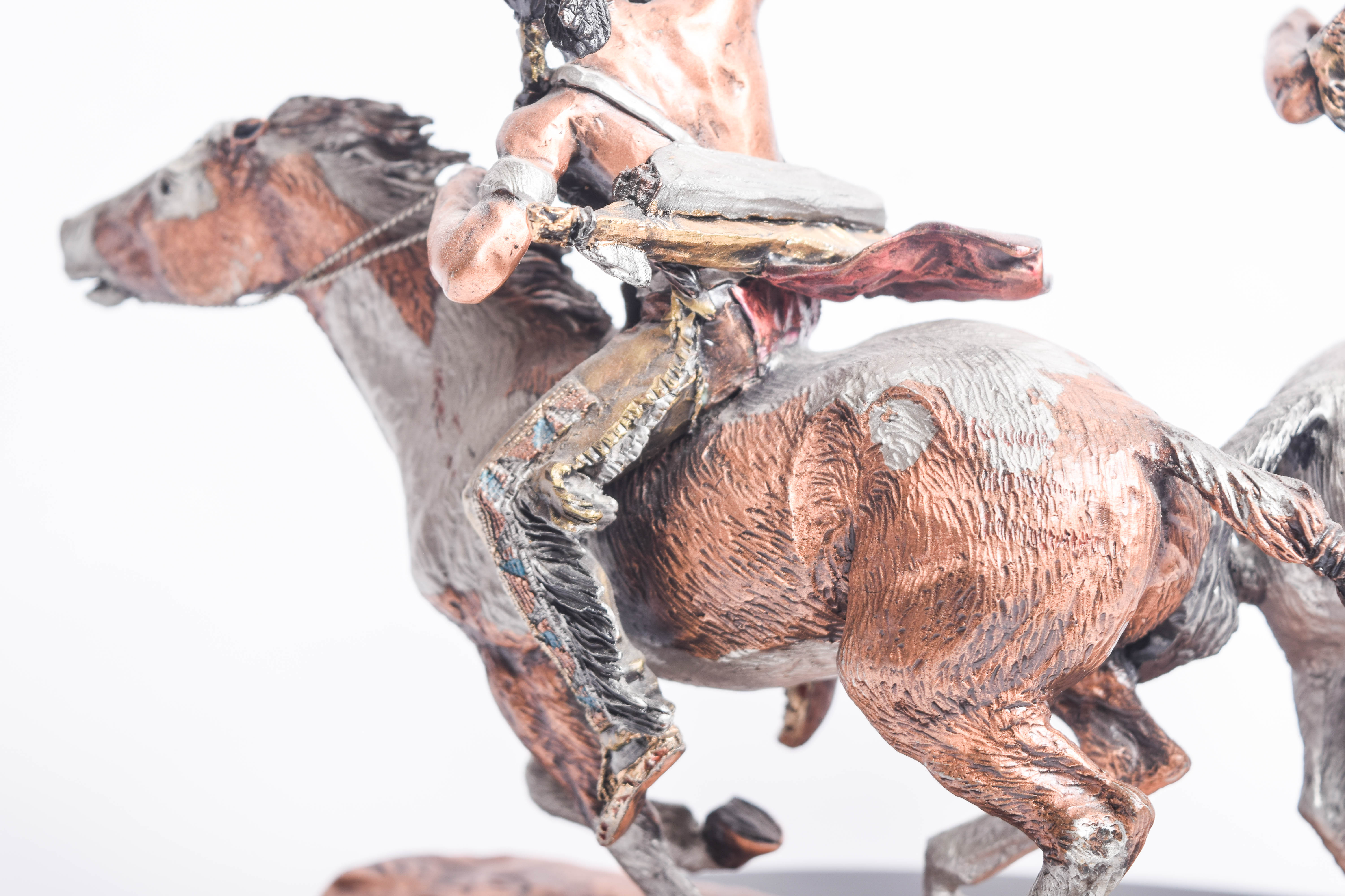 C.A. Pardell Reproduction Metal Sculpture "Defending the People"