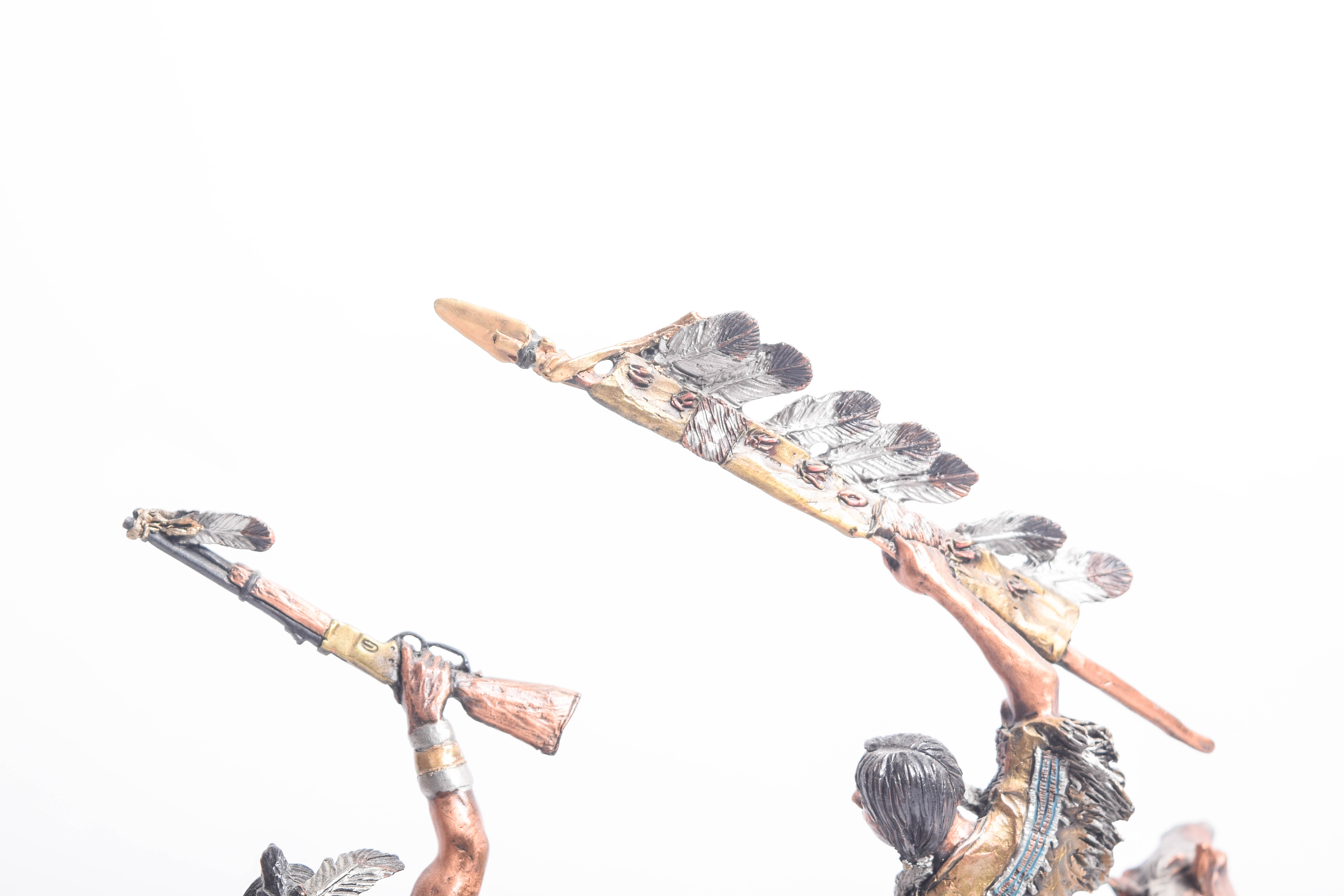 C.A. Pardell Reproduction Metal Sculpture "Defending the People"