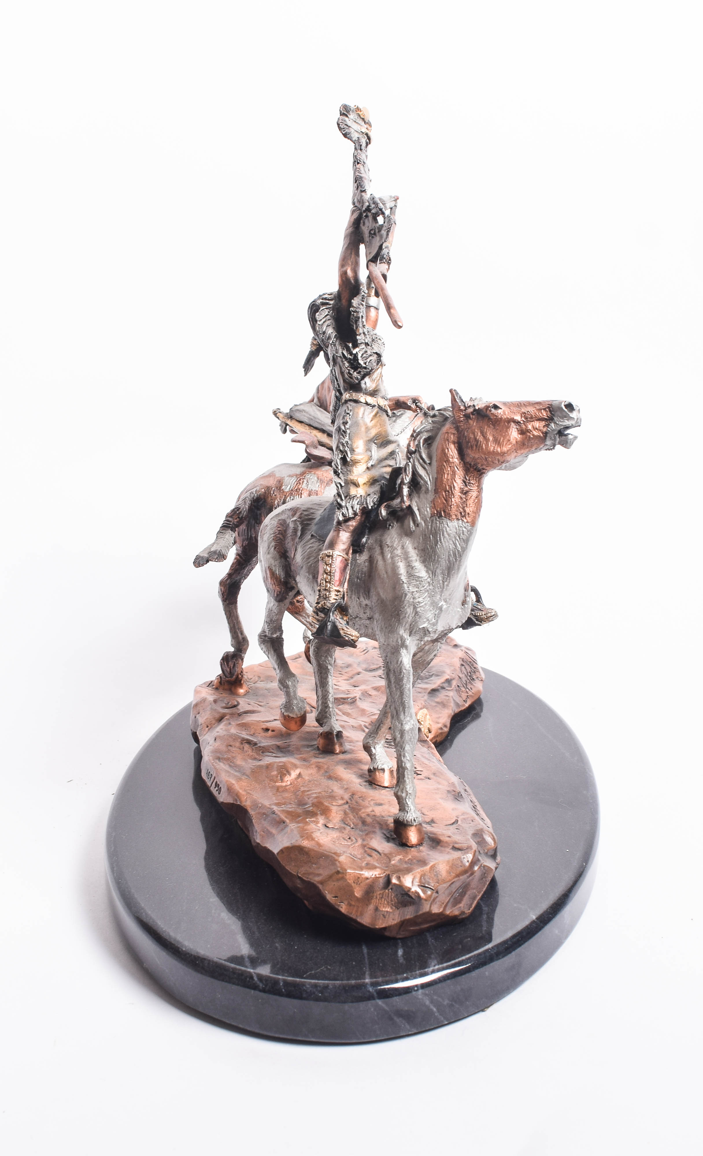 C.A. Pardell Reproduction Metal Sculpture "Defending the People"