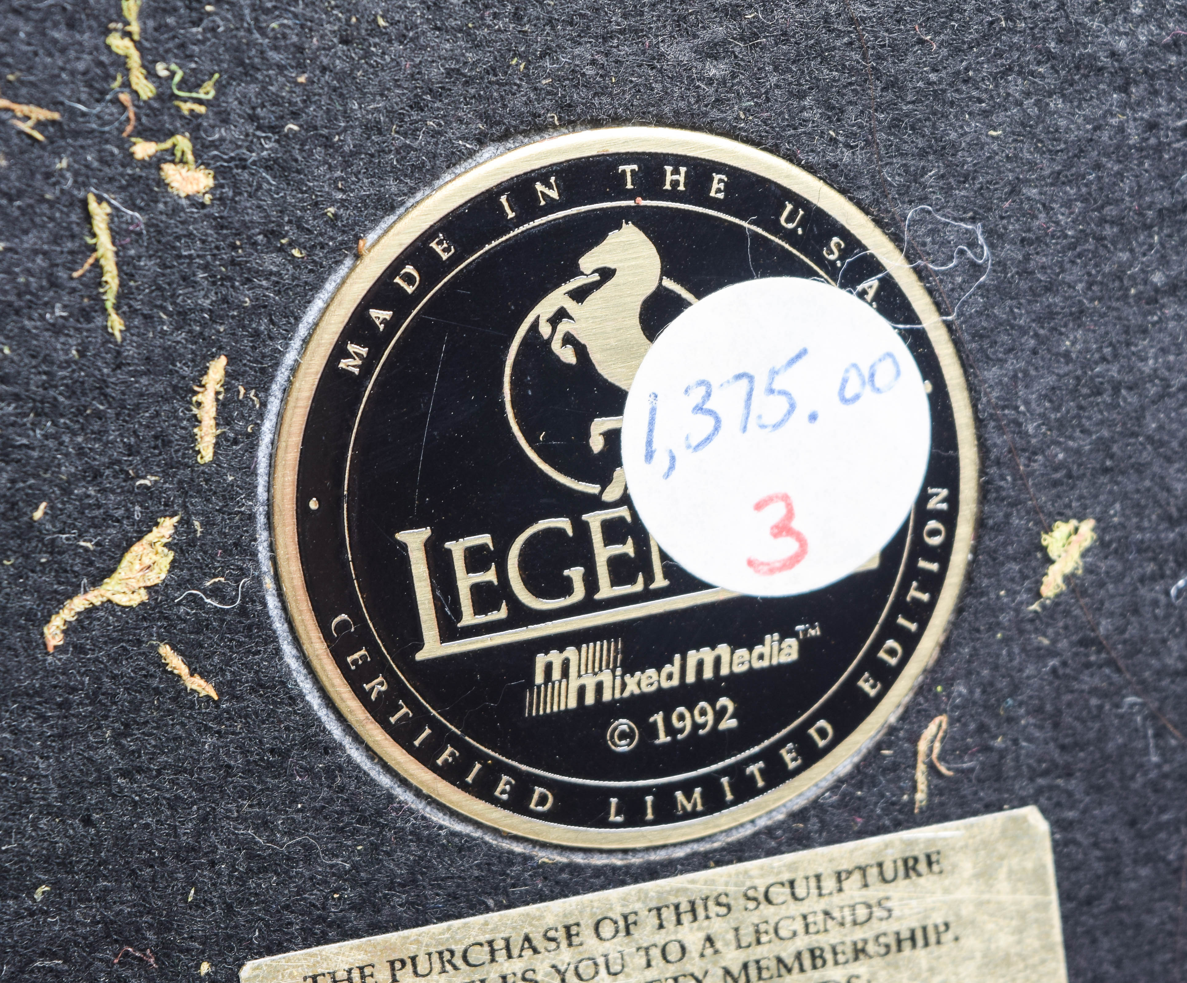 C.A. Pardell Reproduction Metal Sculpture "Defending the People"