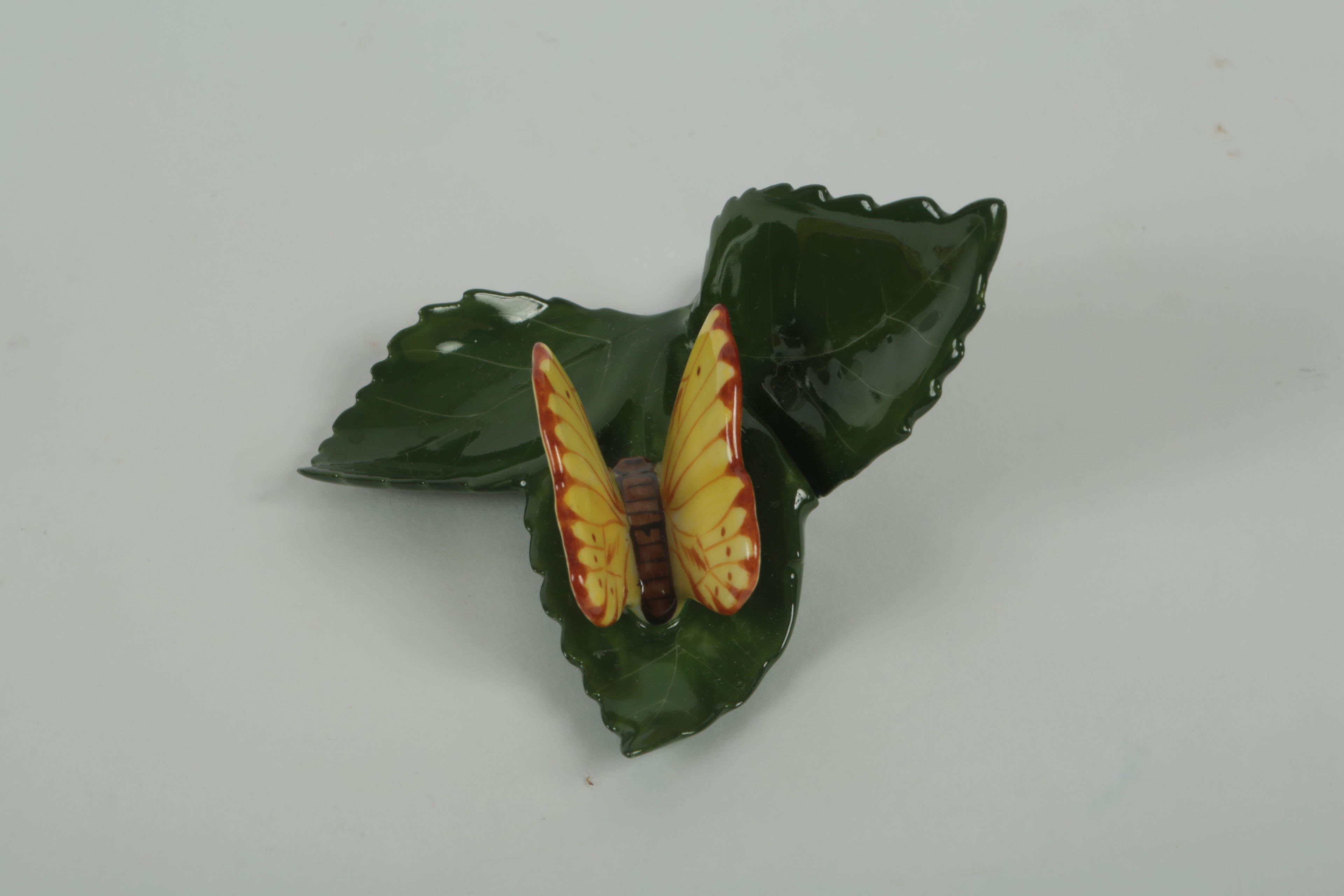 Herend Hungary Butterfly on Leaf Collection