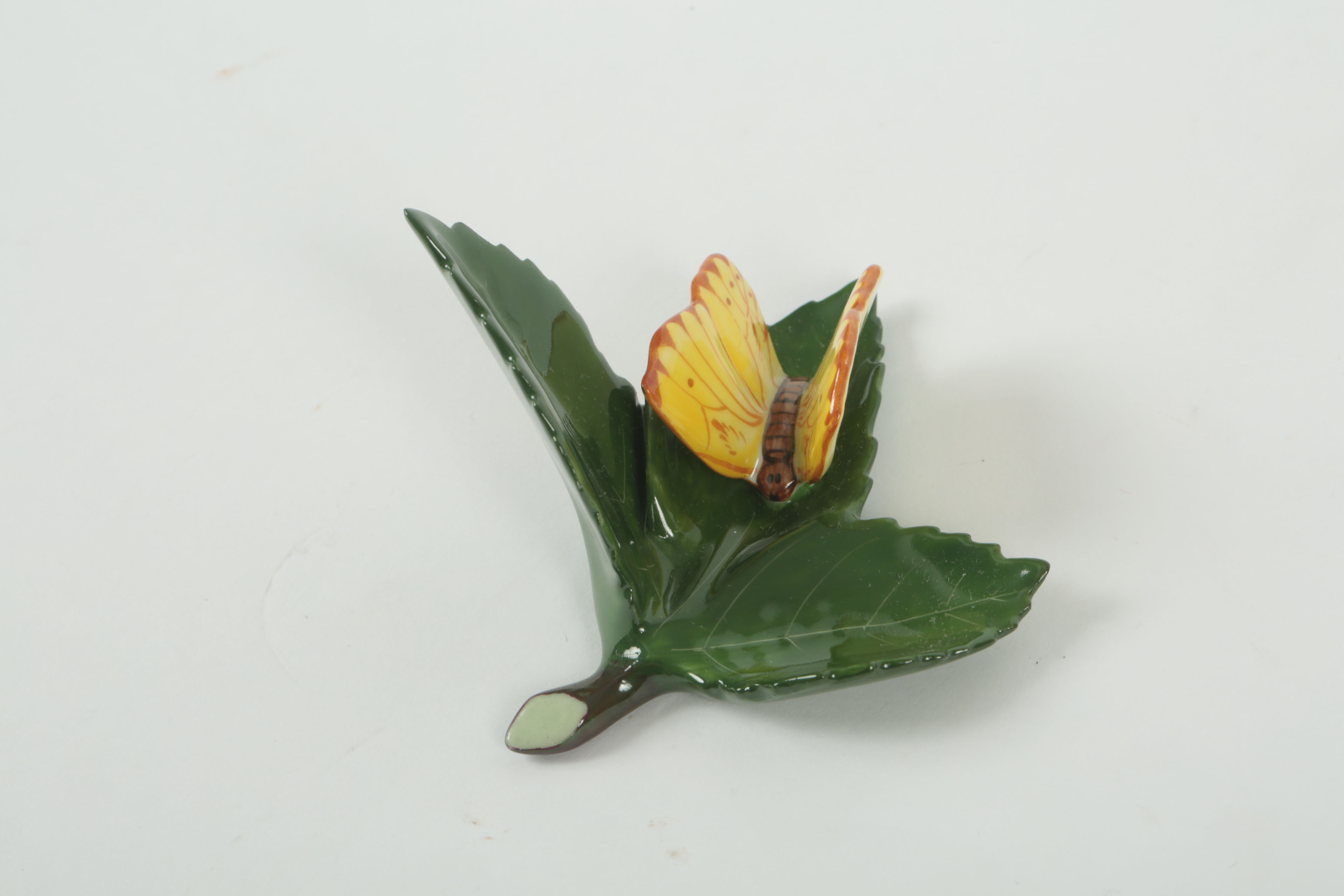Herend Hungary Butterfly on Leaf Collection