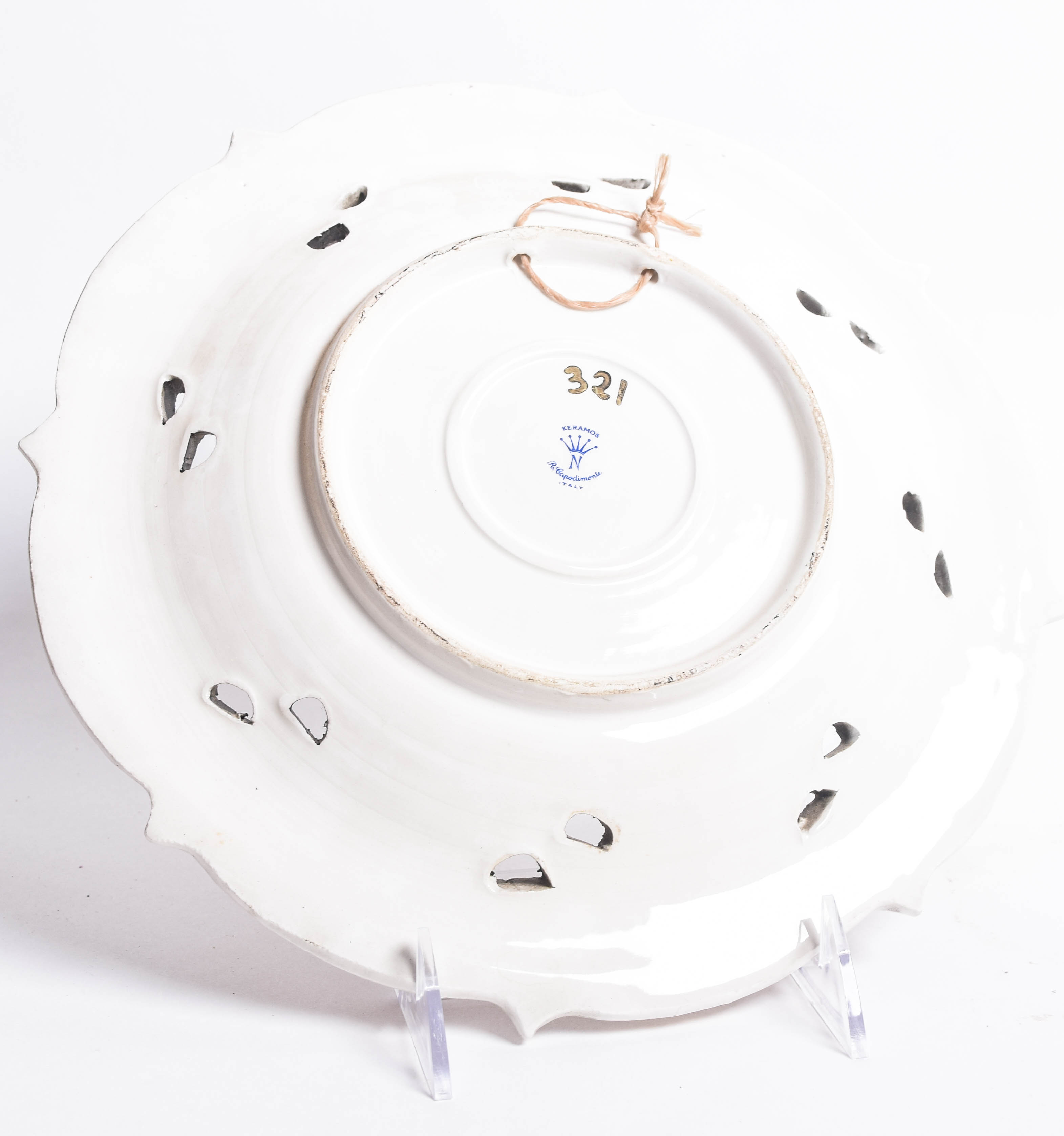 Capodimonte Porcelain Plate and Beer Stein