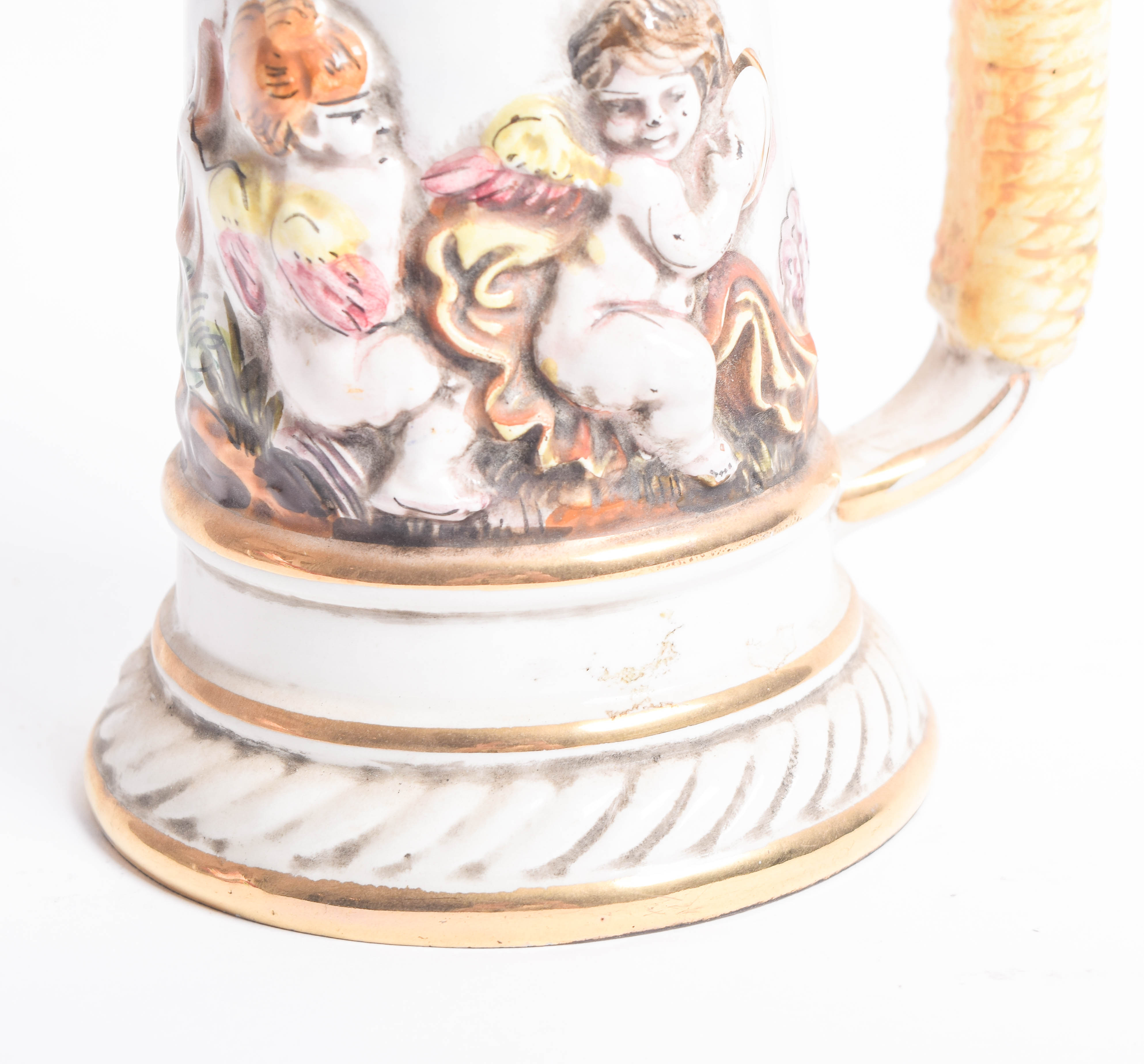 Capodimonte Porcelain Plate and Beer Stein