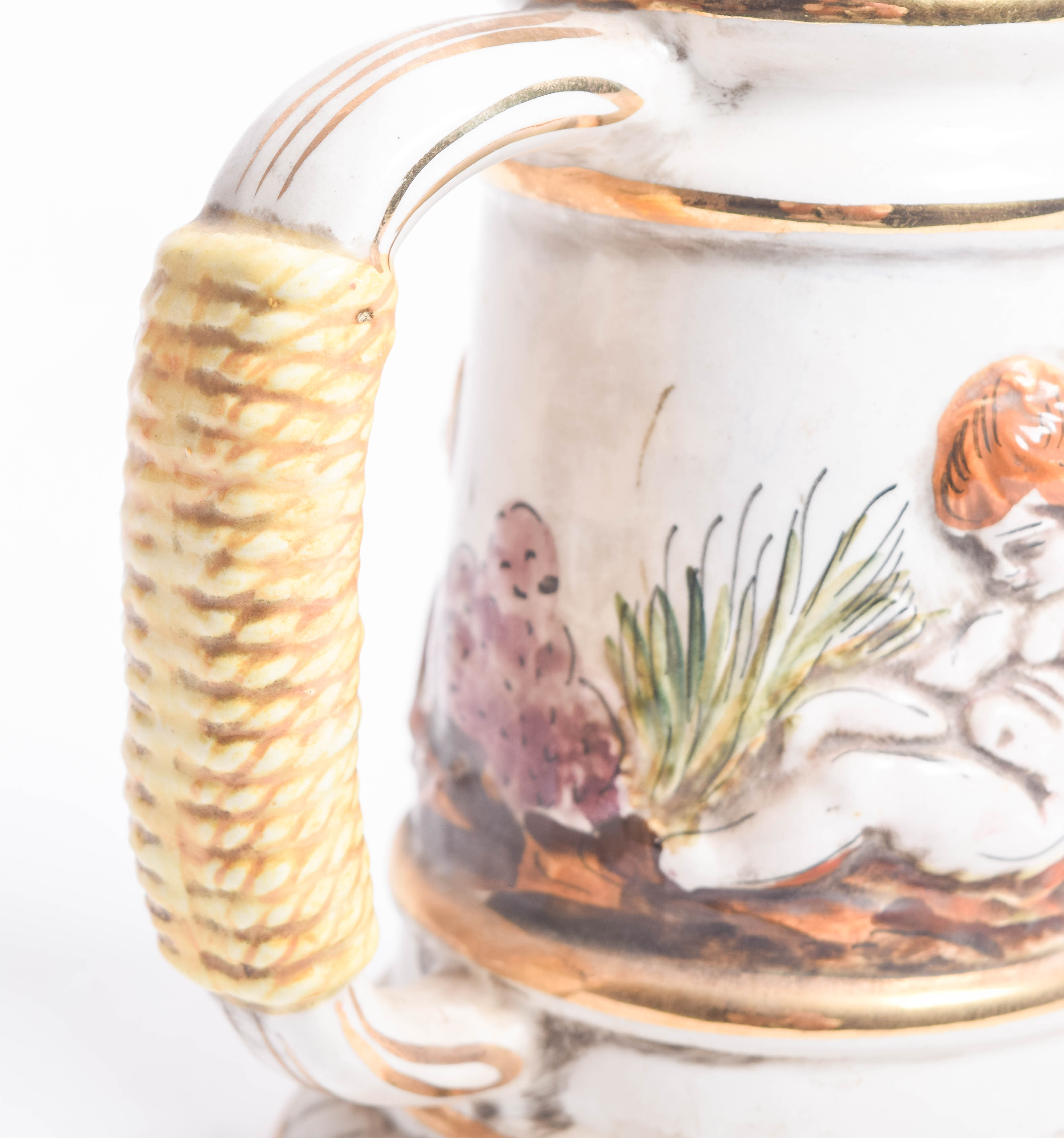 Capodimonte Porcelain Plate and Beer Stein