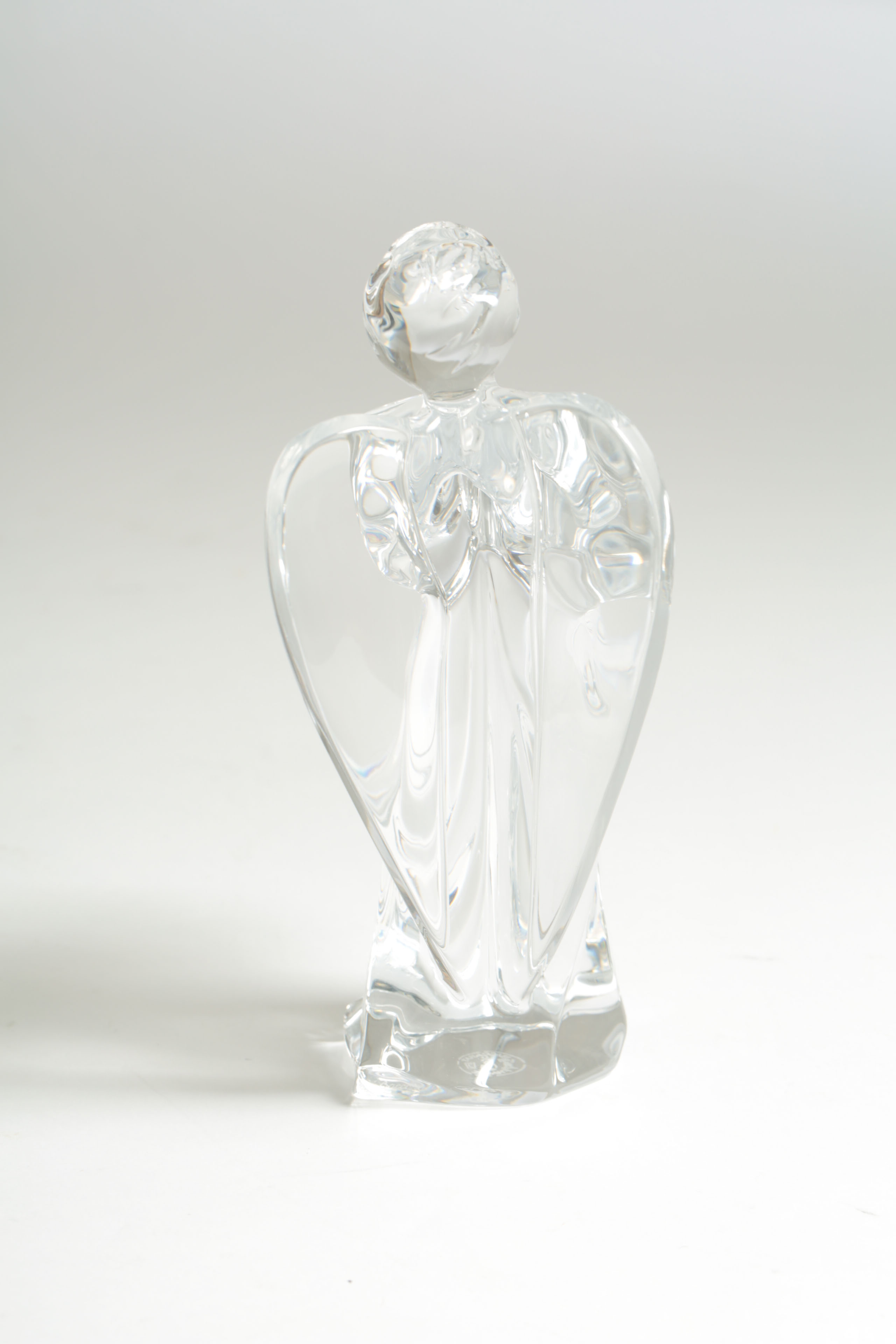Baccarat "Angel Signing" Crystal Figure