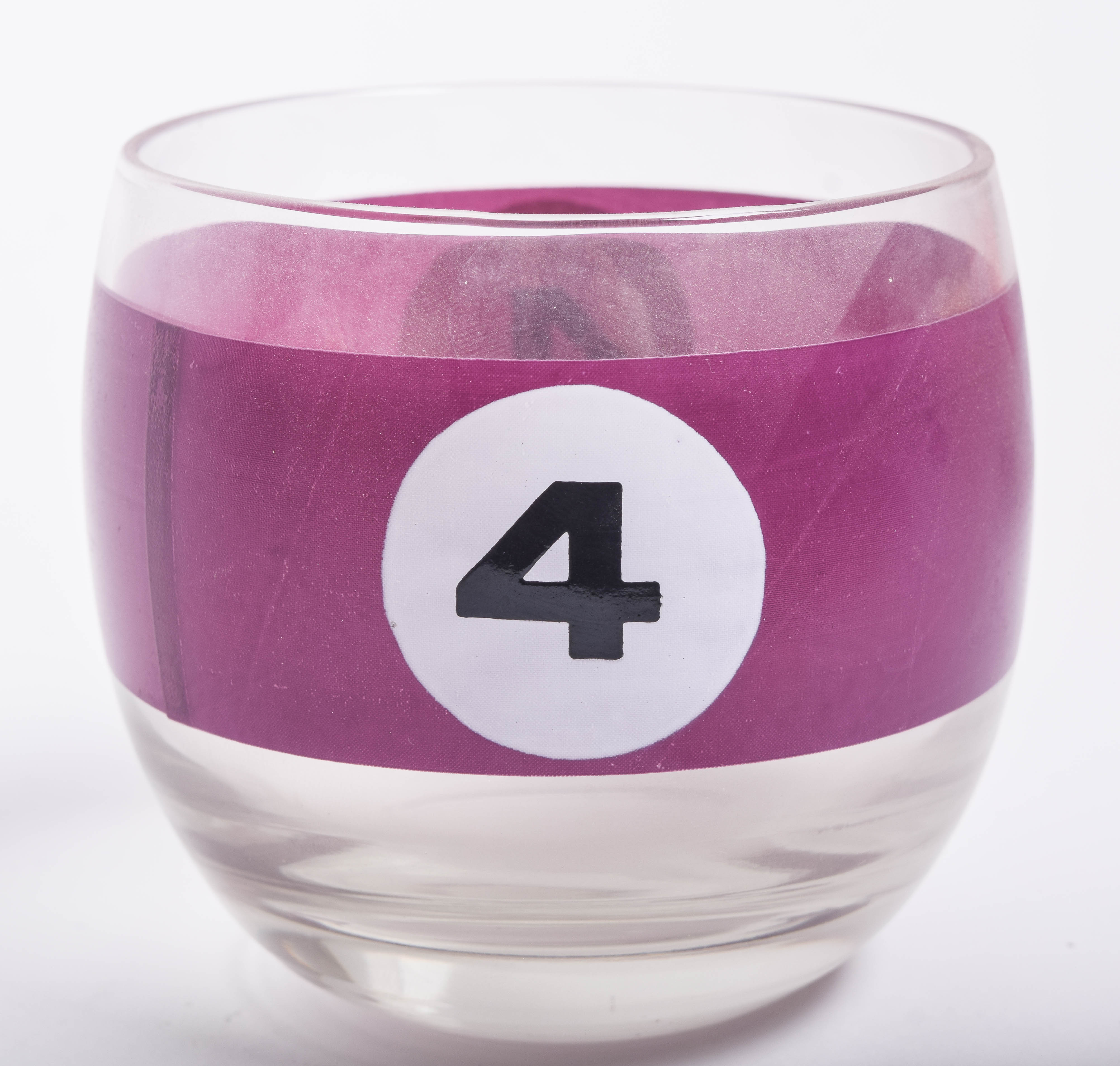 Set of Vintage Cora Billiard Ball Tumblers