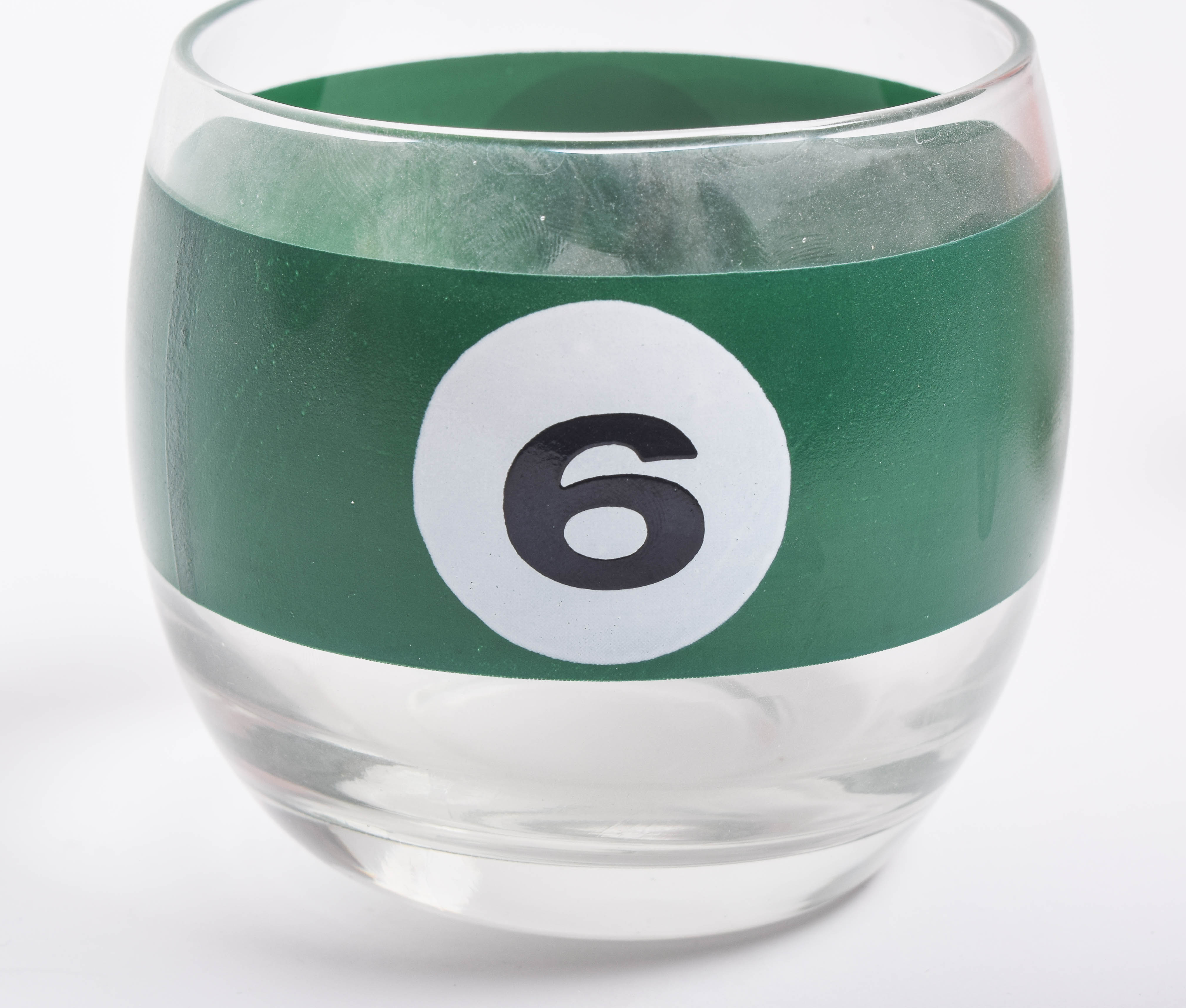 Set of Vintage Cora Billiard Ball Tumblers