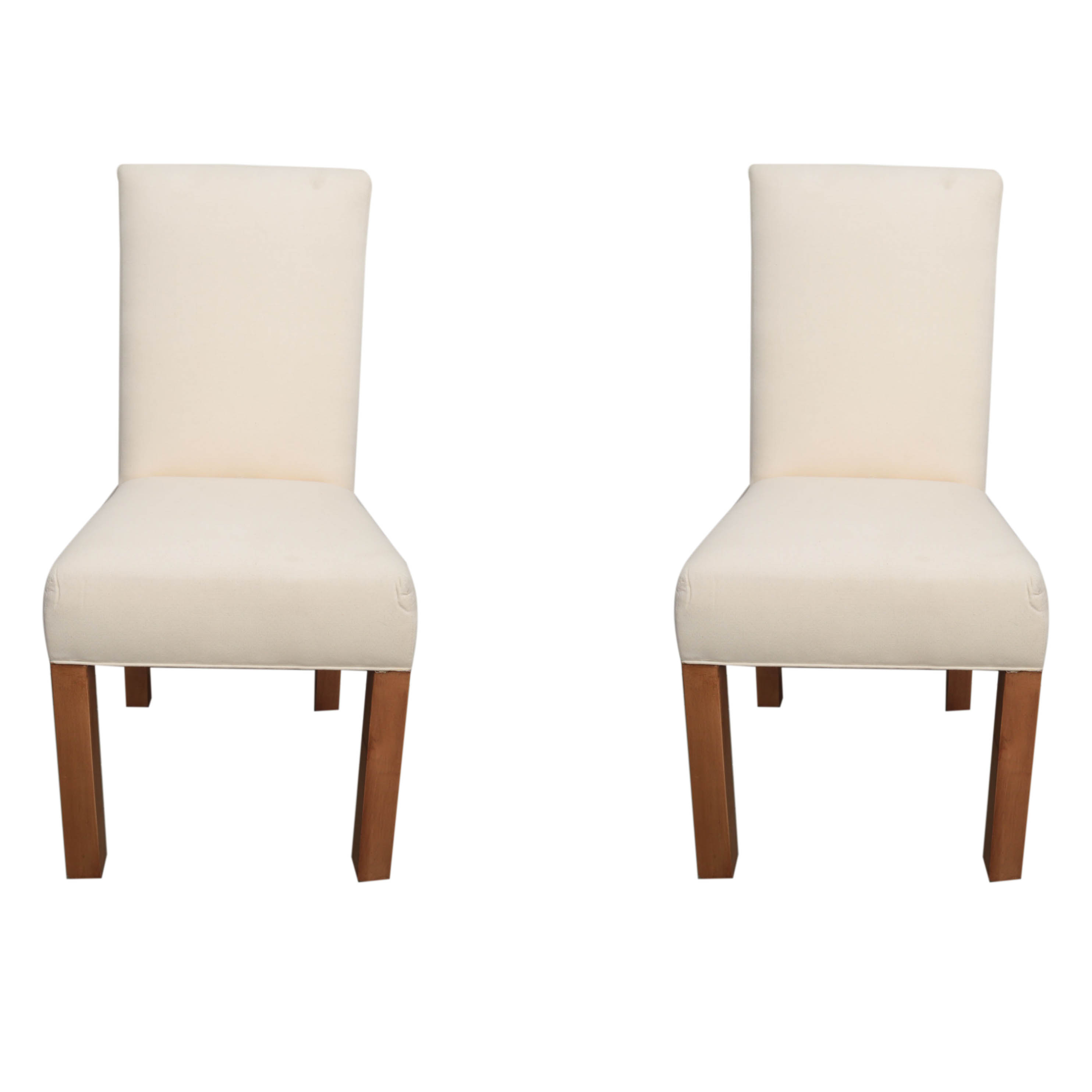 Contemporary Upholstered Side Chairs with Slipcovers
