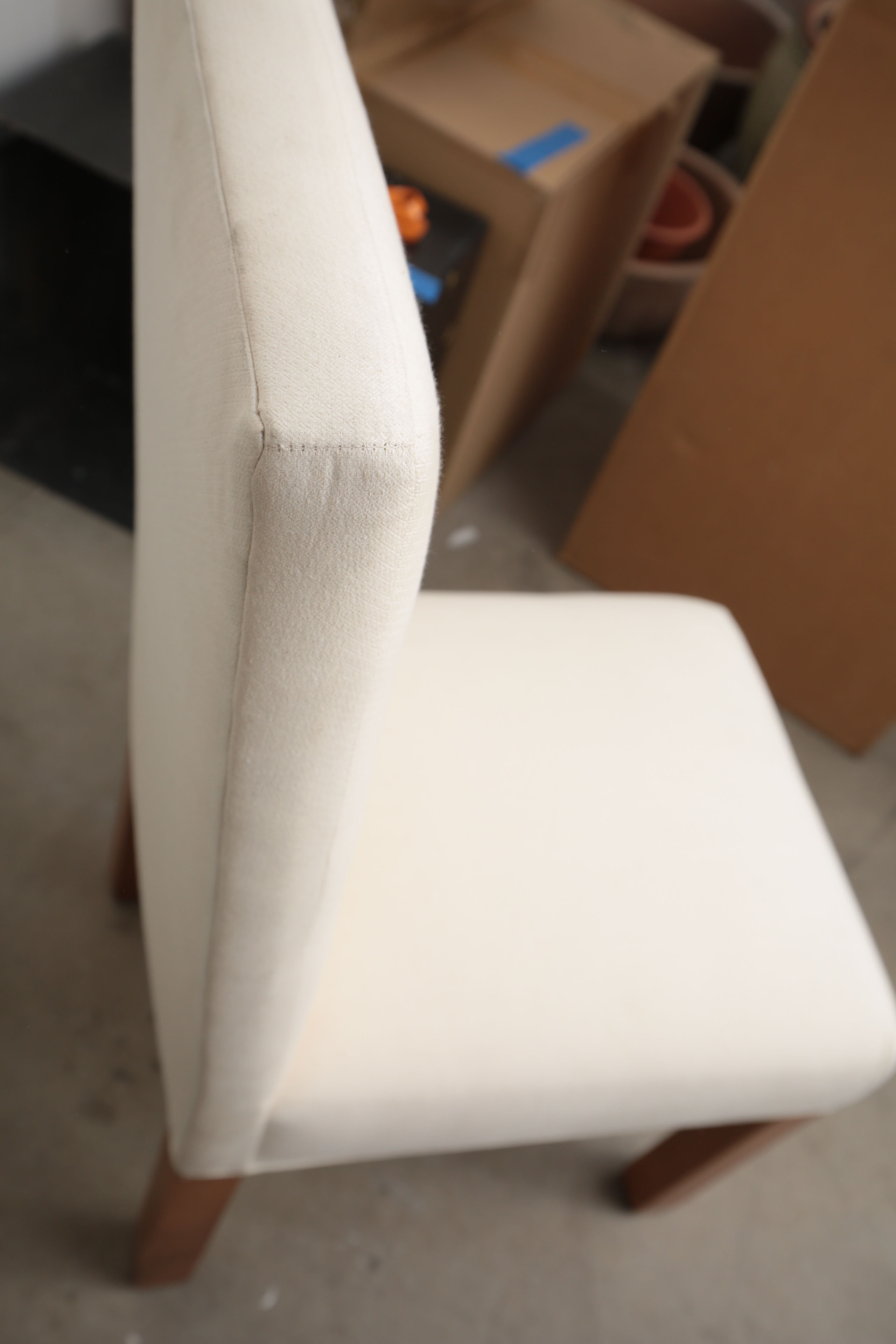 Contemporary Upholstered Side Chairs with Slipcovers