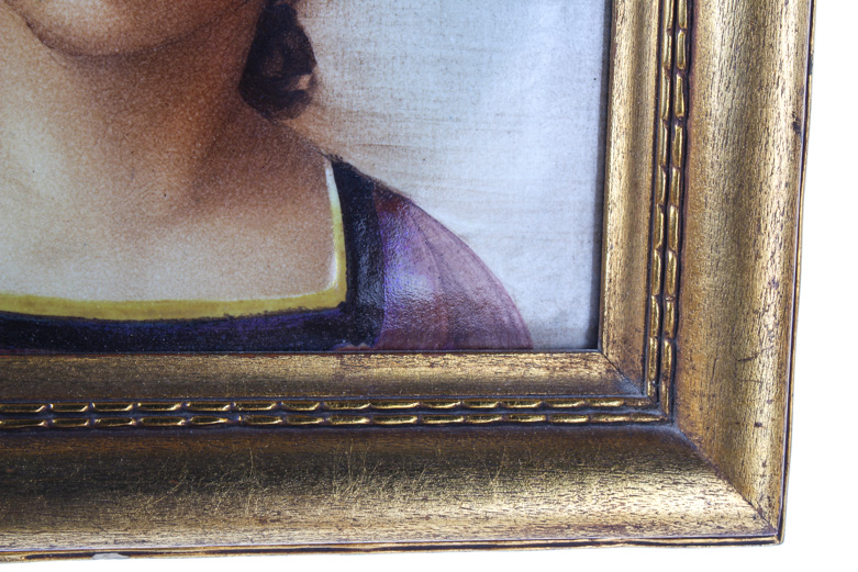 Prof. Ermino Tedodorico Calzolari Painting on Small Terracotta Plaque
