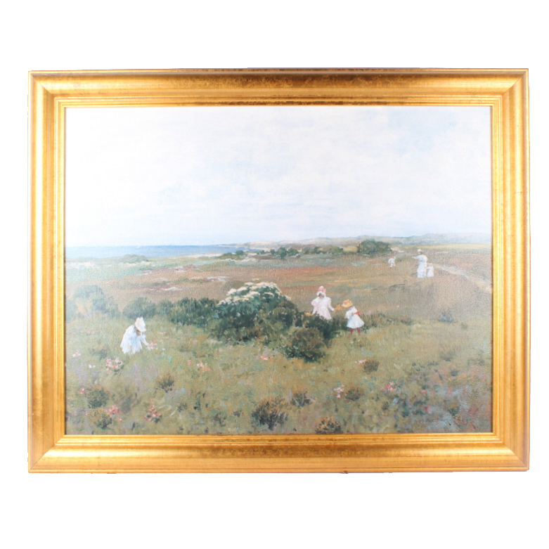 Copy Oil Painting after William Merritt Chase "Seaside Flowers"