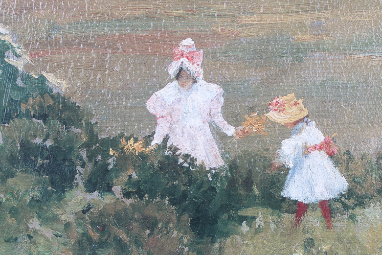 Copy Oil Painting after William Merritt Chase "Seaside Flowers"