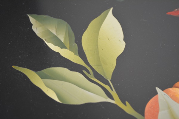 Louis XVI Style Pietra Dura Bird Gilt Wood Side Table, Circa 1920s