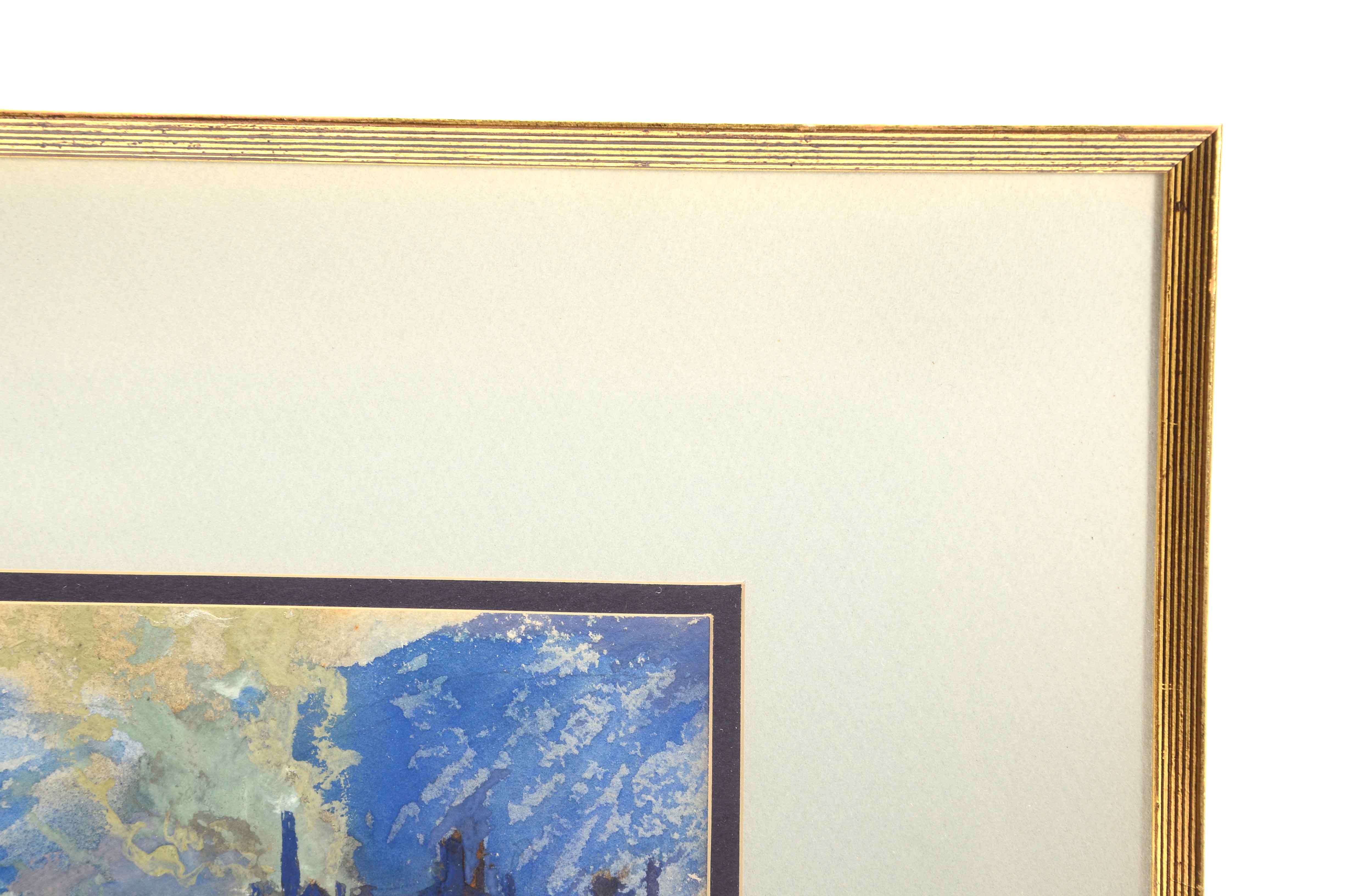 Herman Wessel Original 1922 Gouache on Paper "Bellaire"