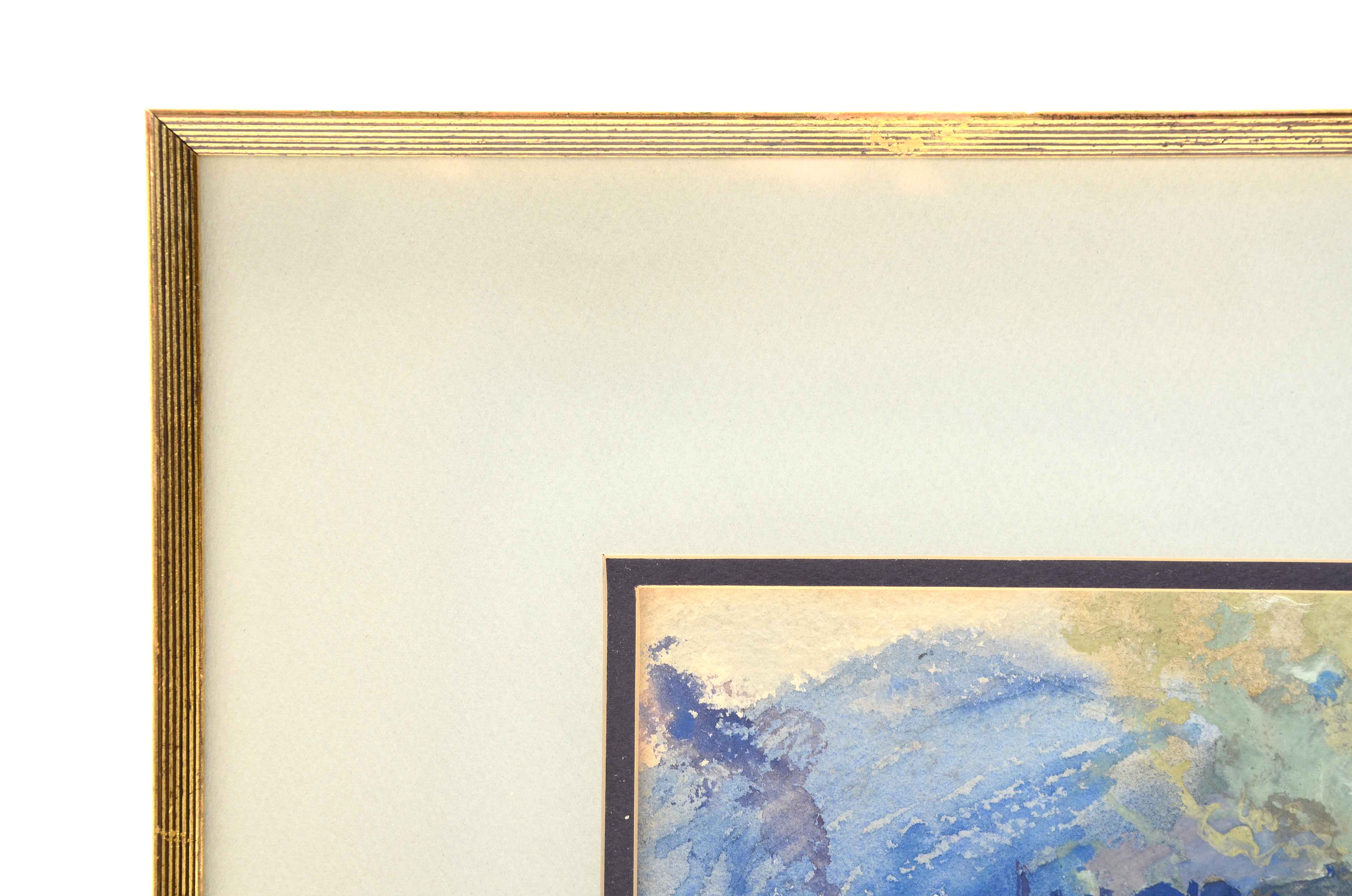 Herman Wessel Original 1922 Gouache on Paper "Bellaire"