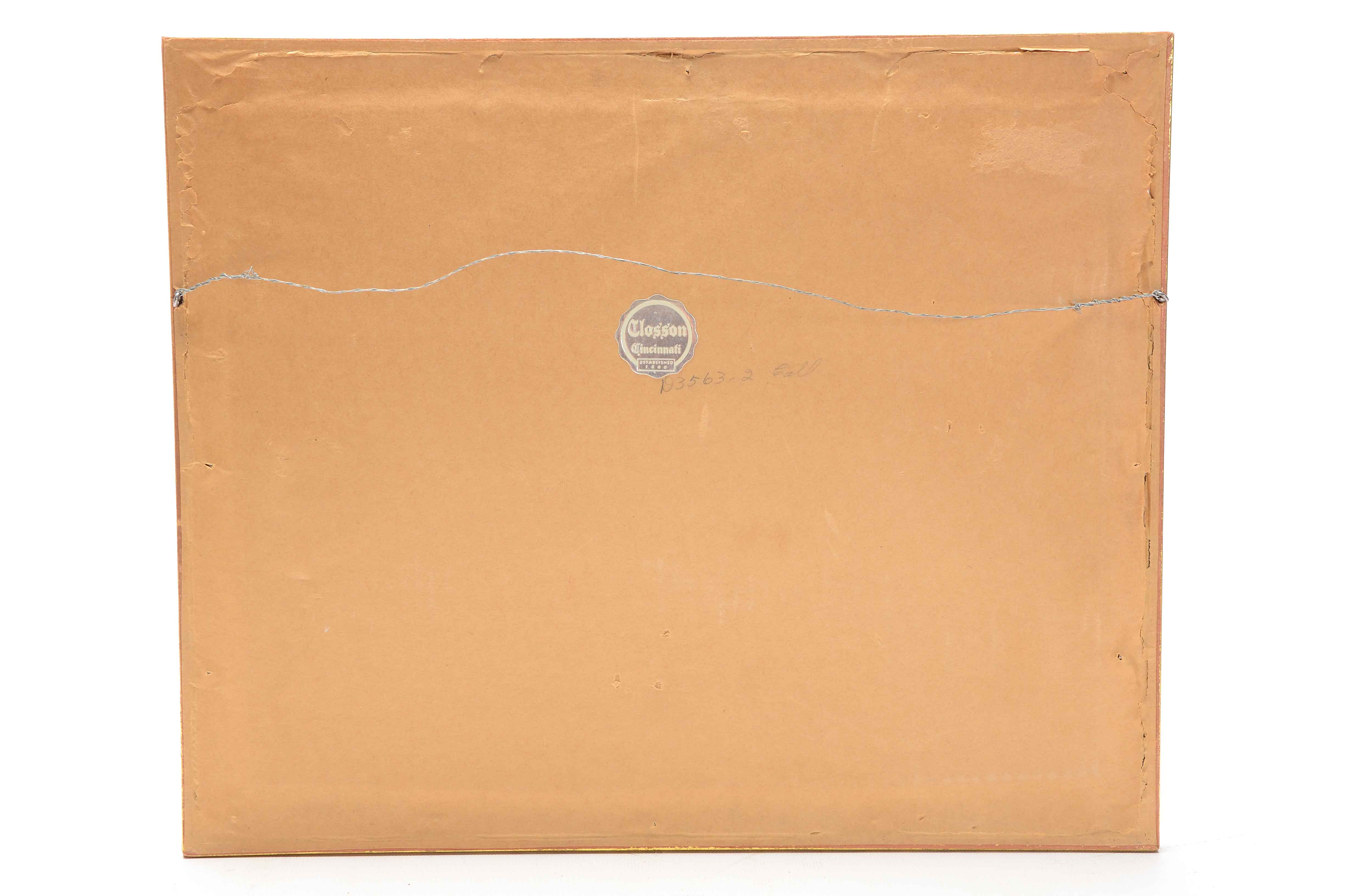 Herman Wessel Original 1922 Gouache on Paper "Bellaire"