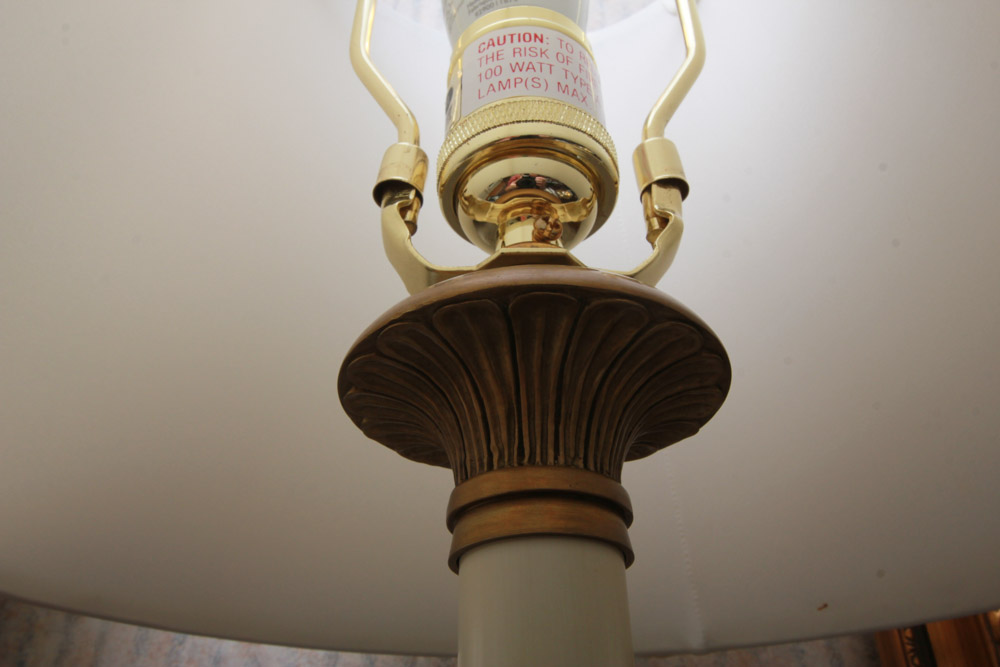 Pair of "Blue Canton" Style Buffet Lamps