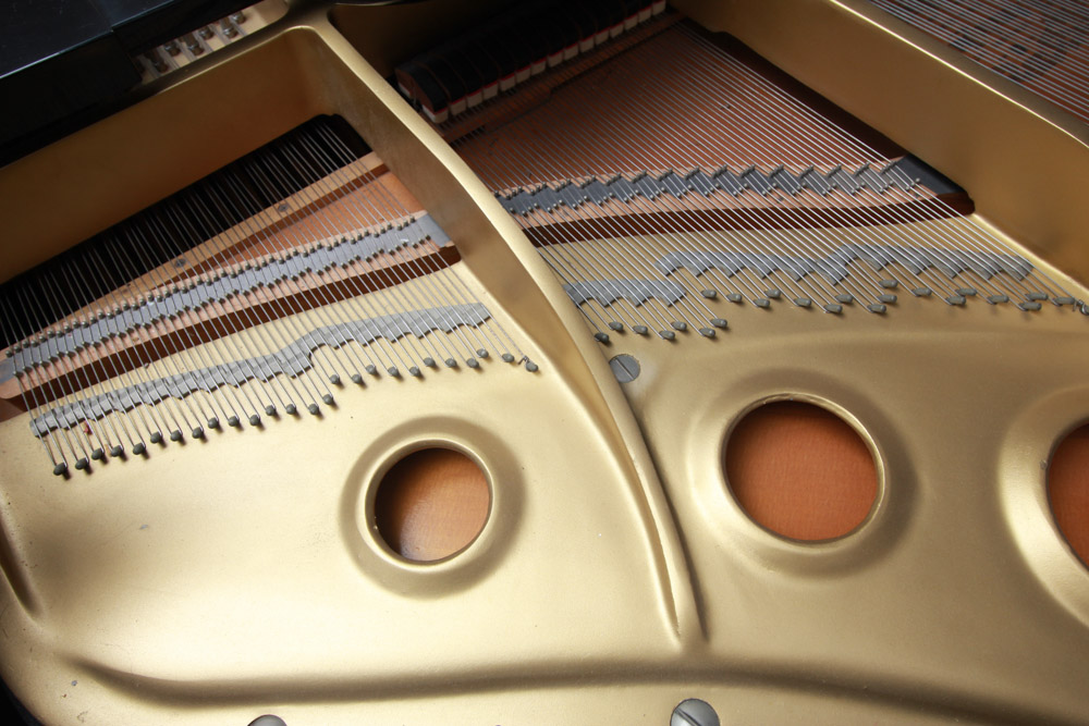 Black Yamaha Grand Piano and Bench