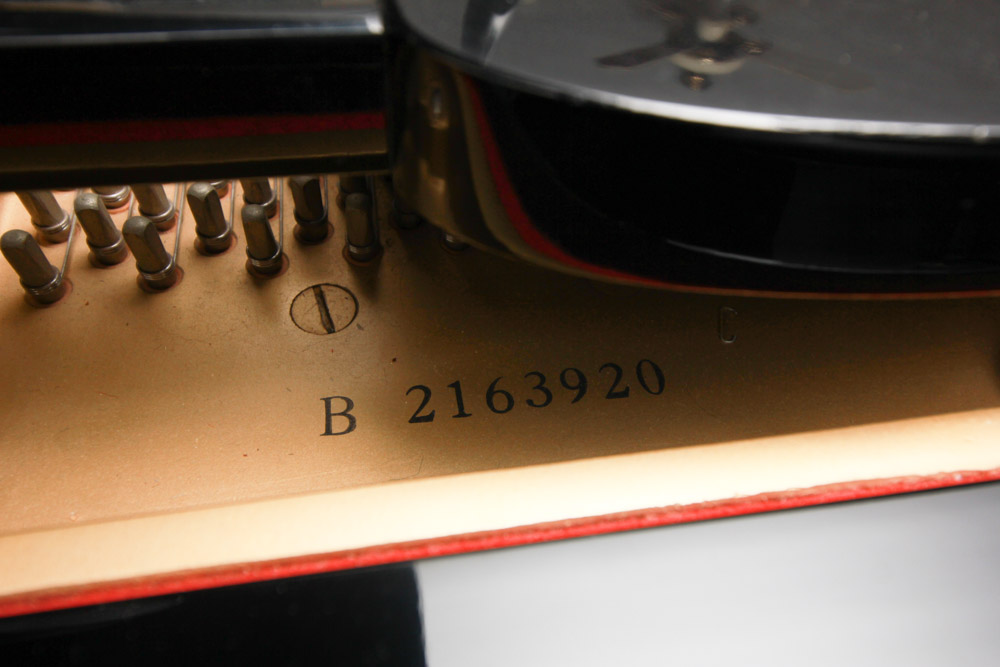 Black Yamaha Grand Piano and Bench