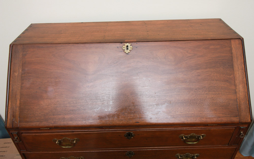 Antique Federal Slant Front Desk in Walnut