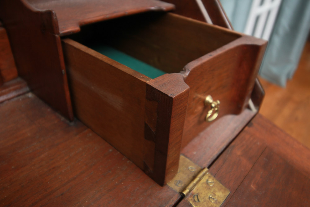 Antique Federal Slant Front Desk in Walnut