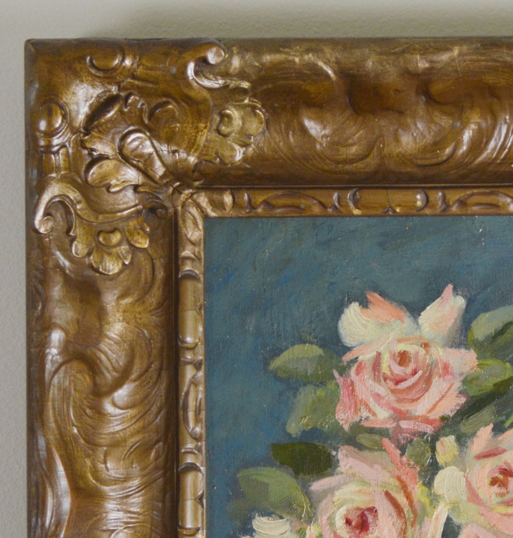 Martin Rettig Original Oil Painting of Floral Still Life