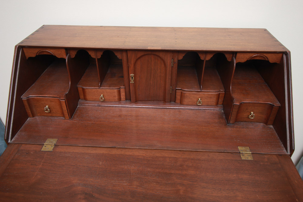 Antique Federal Slant Front Desk in Walnut