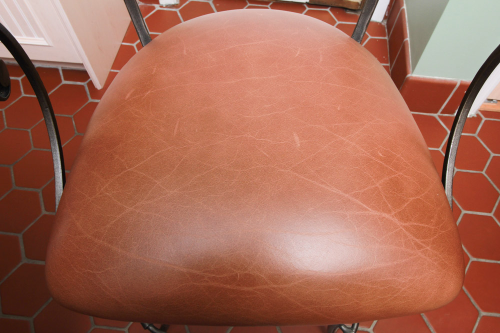 Pair of French Inspired Metal Bar Stools