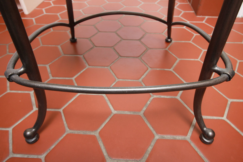 Pair of French Inspired Metal Bar Stools