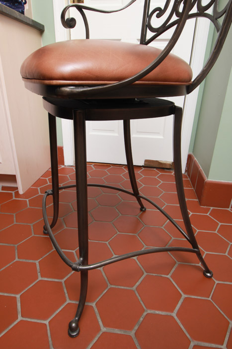 Pair of French Inspired Metal Bar Stools