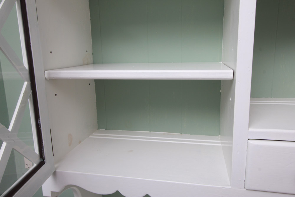 Farmhouse Style Stepback China Cupboard