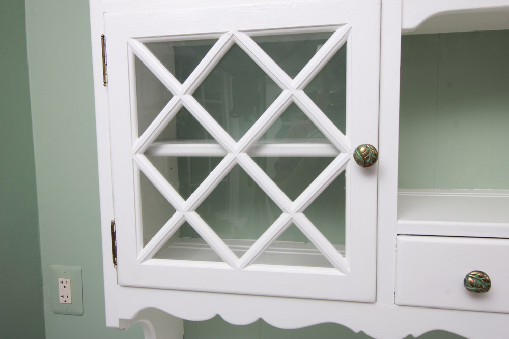 Farmhouse Style Stepback China Cupboard