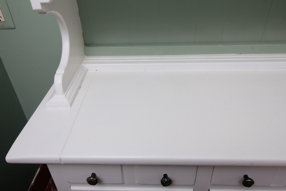 Farmhouse Style Stepback China Cupboard