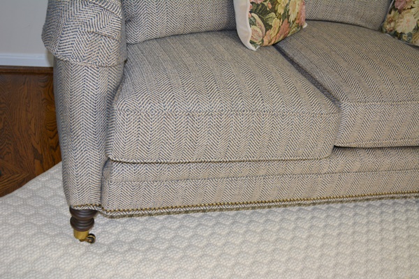 Wesley Hall Herringbone Tweed Sofa